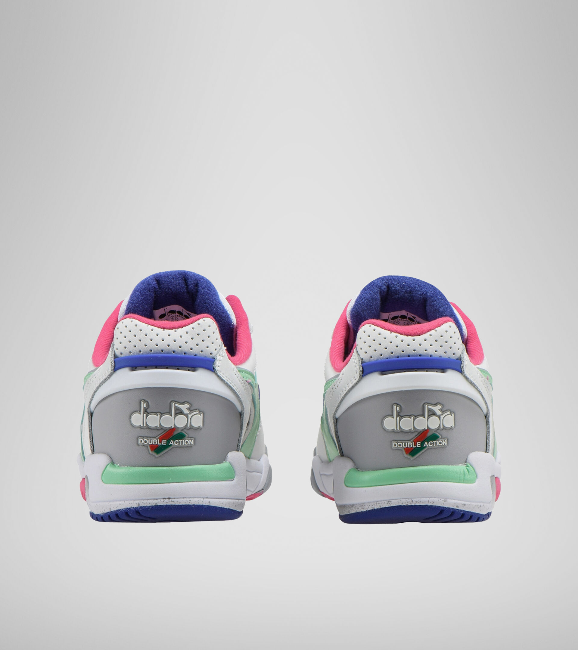 Double Action technology trainer - Women REBOUND ACE WN WHITE/GREEN ASH - Diadora