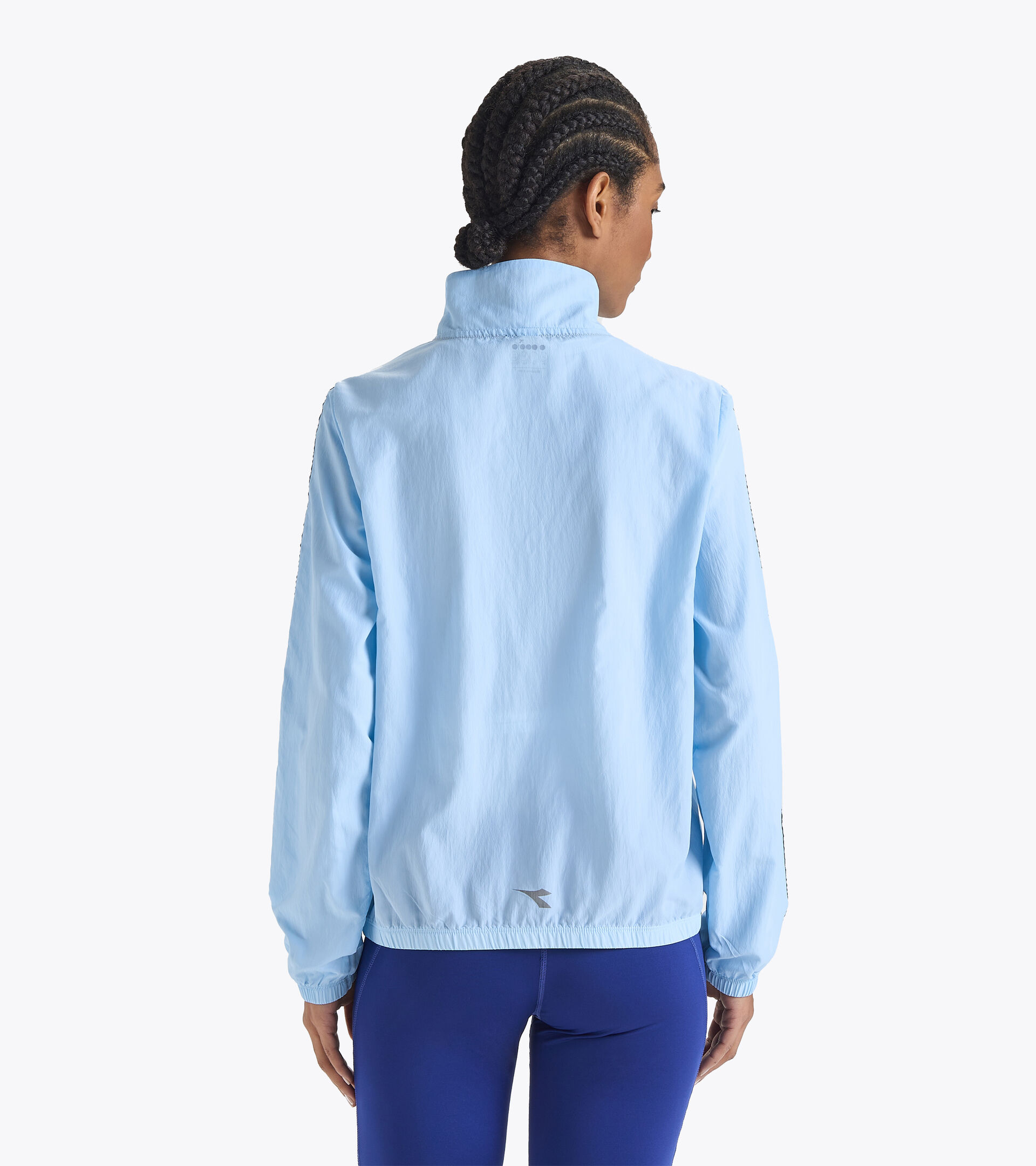 Running windproof jacket - Women  L. MULTILAYER JACKET BE ONE BRIGHT BABY BLUE - Diadora