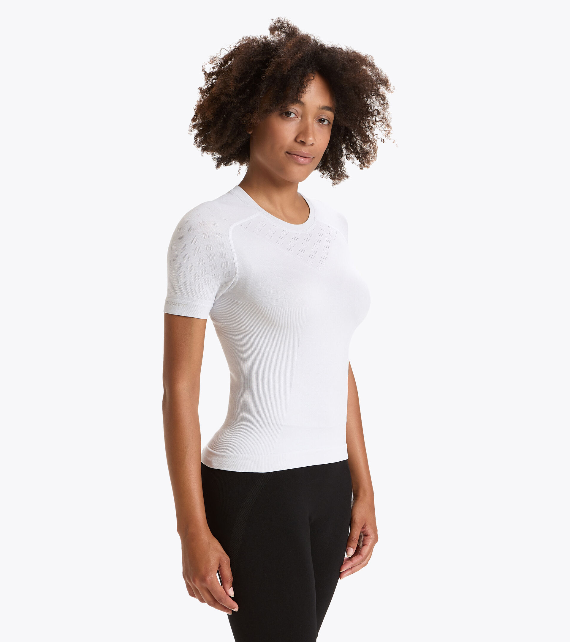 Short-sleeved training t-shirt - Women L. SS T-SHIRT ACT OPTICAL WHITE - Diadora
