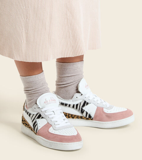 MI BASKET ROW CUT SAVANNAH WN, MARSHMALLOW WEISS Heritage-Schuh - Damen MI BASKET ROW CUT SAVANNAH WN MARSHMALLOW WEISS - Diadora
