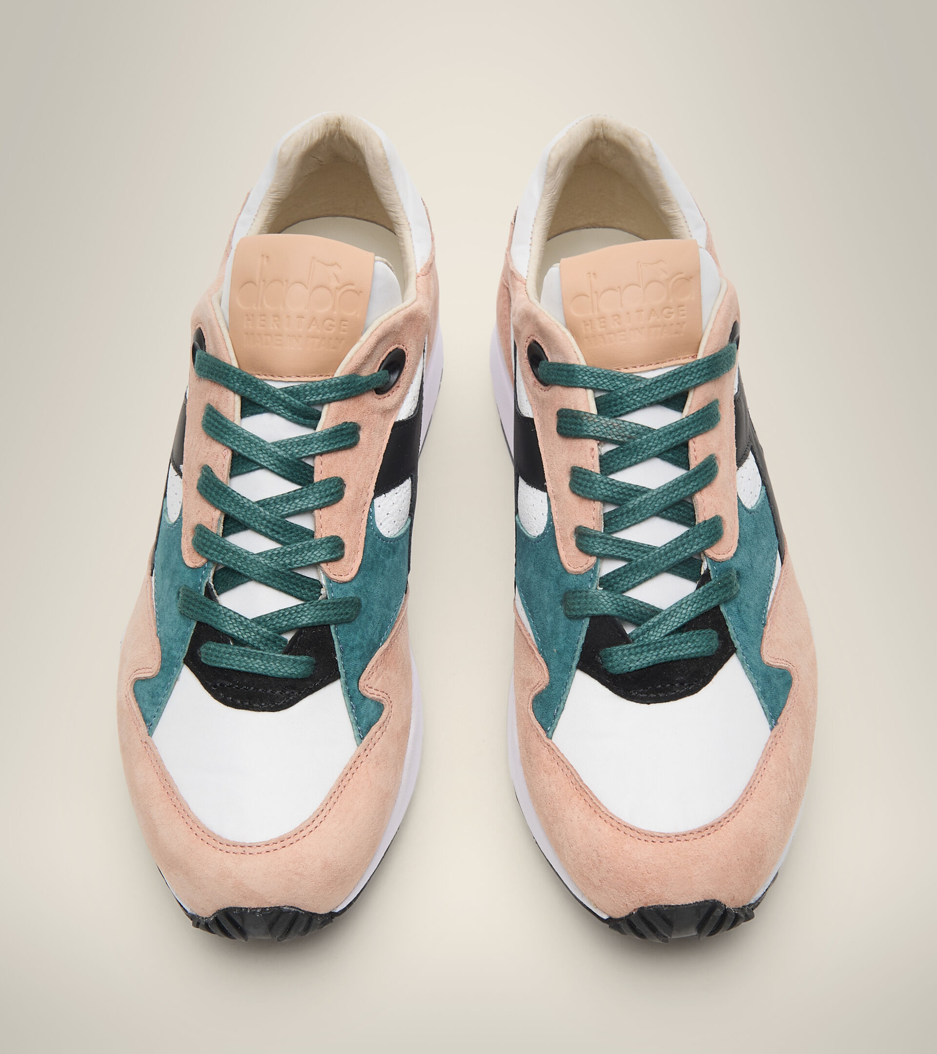 Made in Italy Heritage Shoe - Unisex ECLIPSE ITALIA WHITE/DUSTY CORAL - Diadora