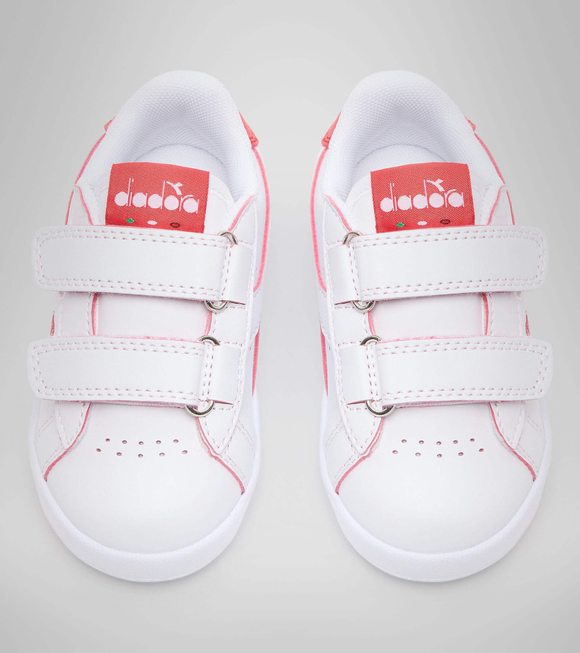 Sports shoes - Toddlers 1-4 years GAME P SMASH TD WHITE/TOMATO RED - Diadora