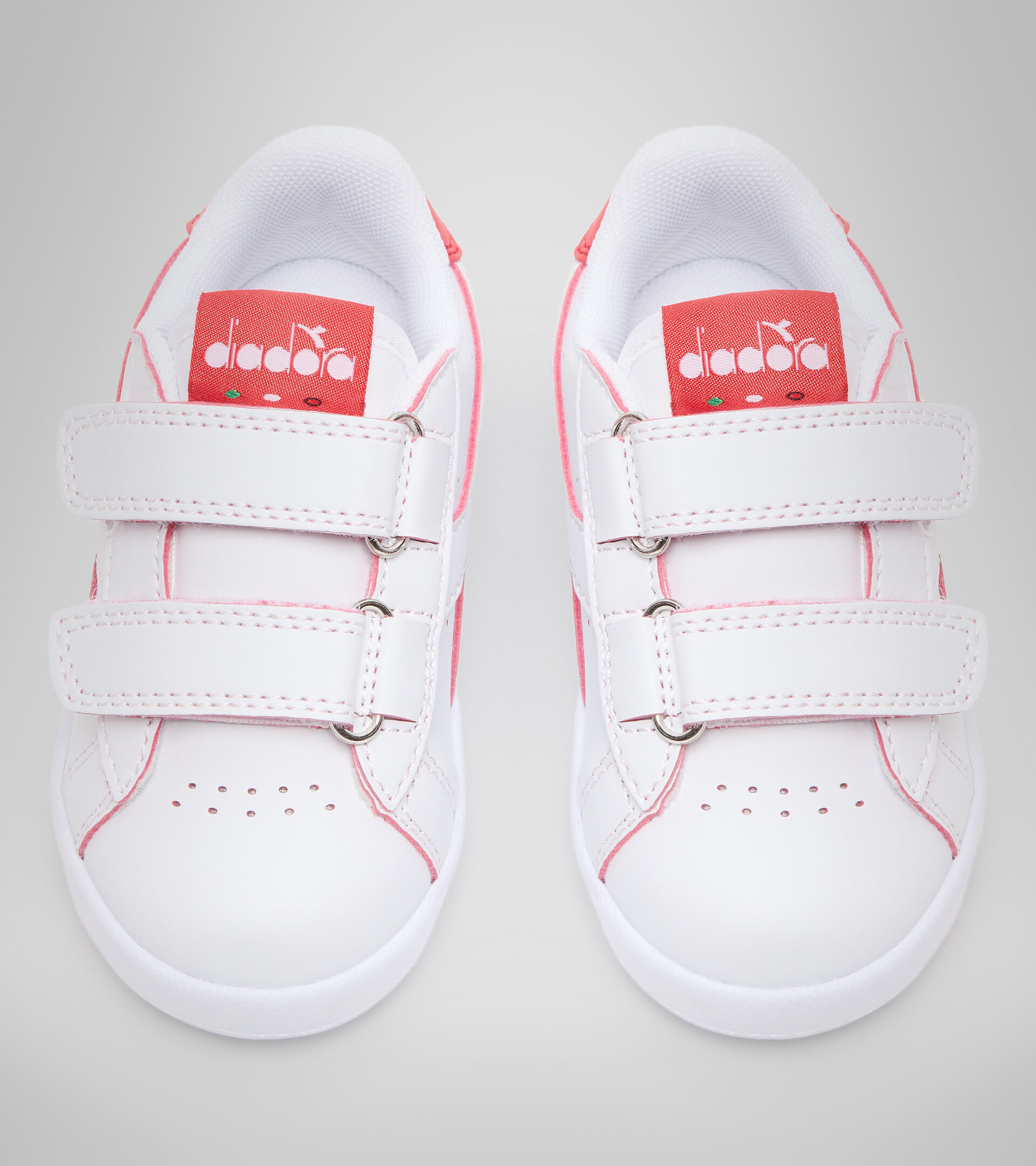 Sports shoes - Toddlers 1-4 years GAME P SMASH TD WHITE/TOMATO RED - Diadora
