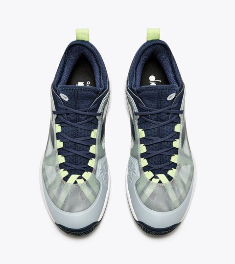 SPEED BLUSHIELD FLY 4 + CLAY, GRAY/PAGEANT BLUE Tennis shoes for clay courts - Men SPEED BLUSHIELD FLY 4 + CLAY GRAY/PAGEANT BLUE - Diadora