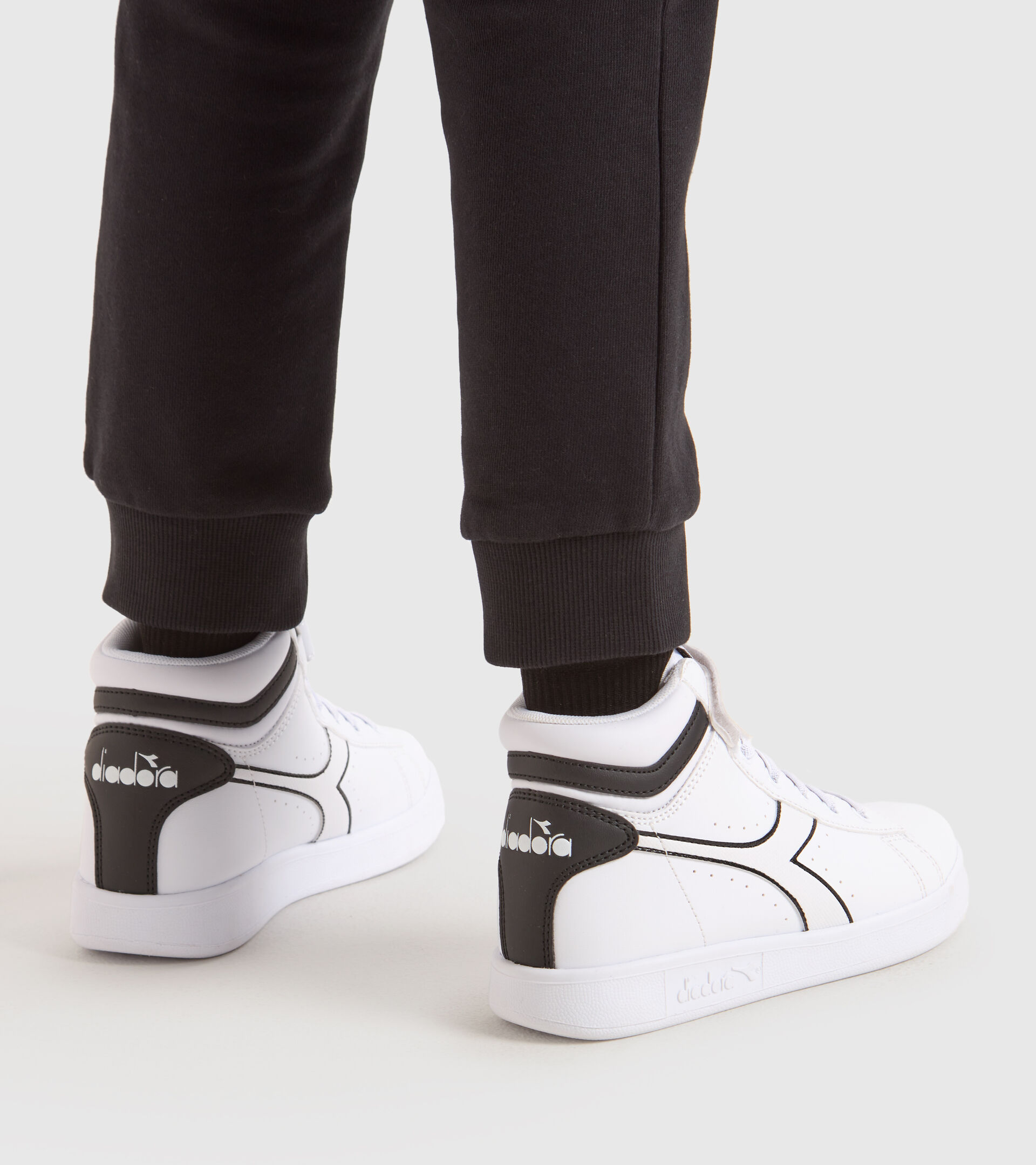 Sportschuh - Kinder 4-8 Jahren GAME P HIGH PS WEISS/WEISS/SCHWARZ - Diadora