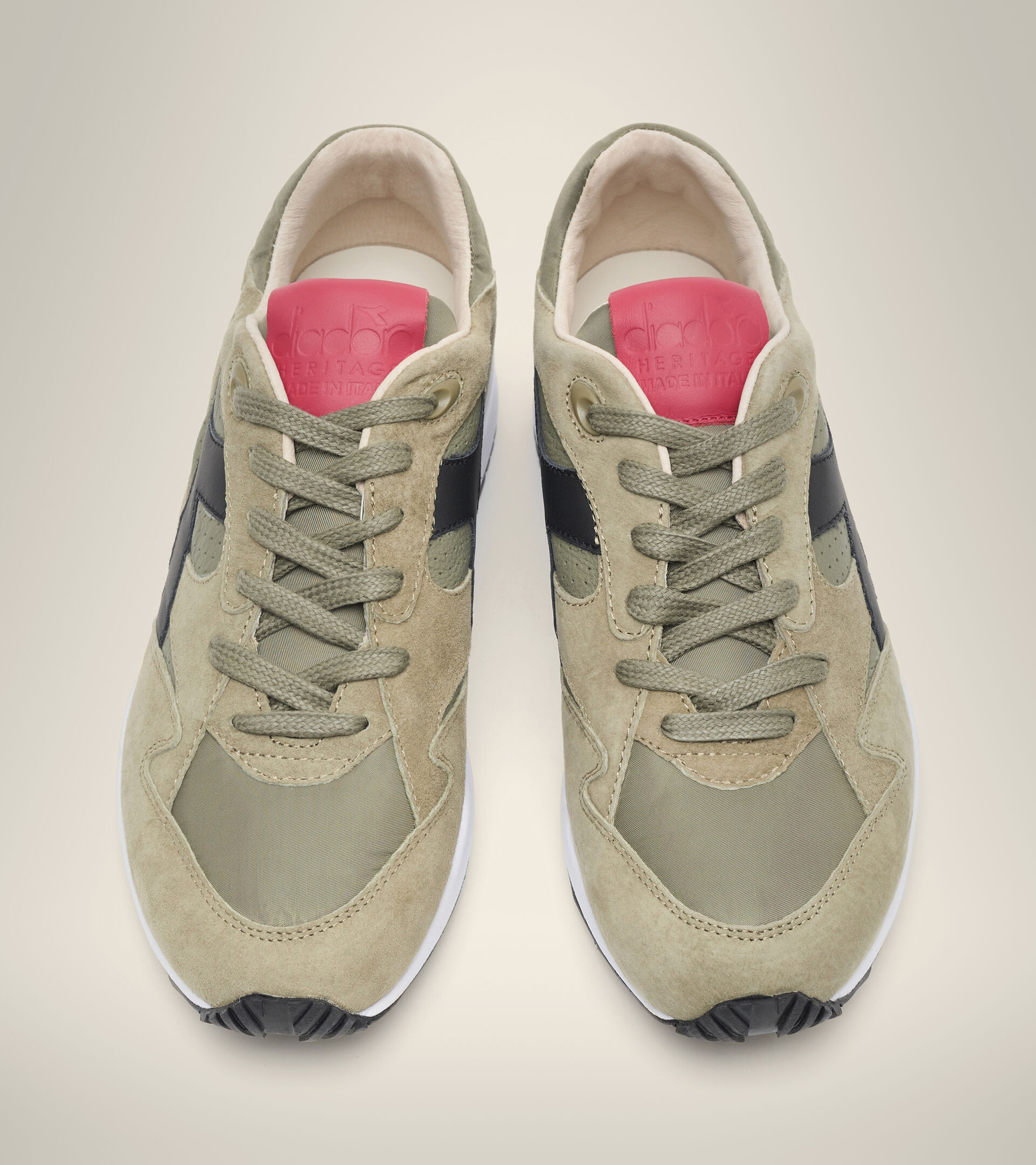 Zapatilla Heritage Made in Italy - Hombre ECLIPSE ITALIA VERDE OLIVA QUEMADO - Diadora