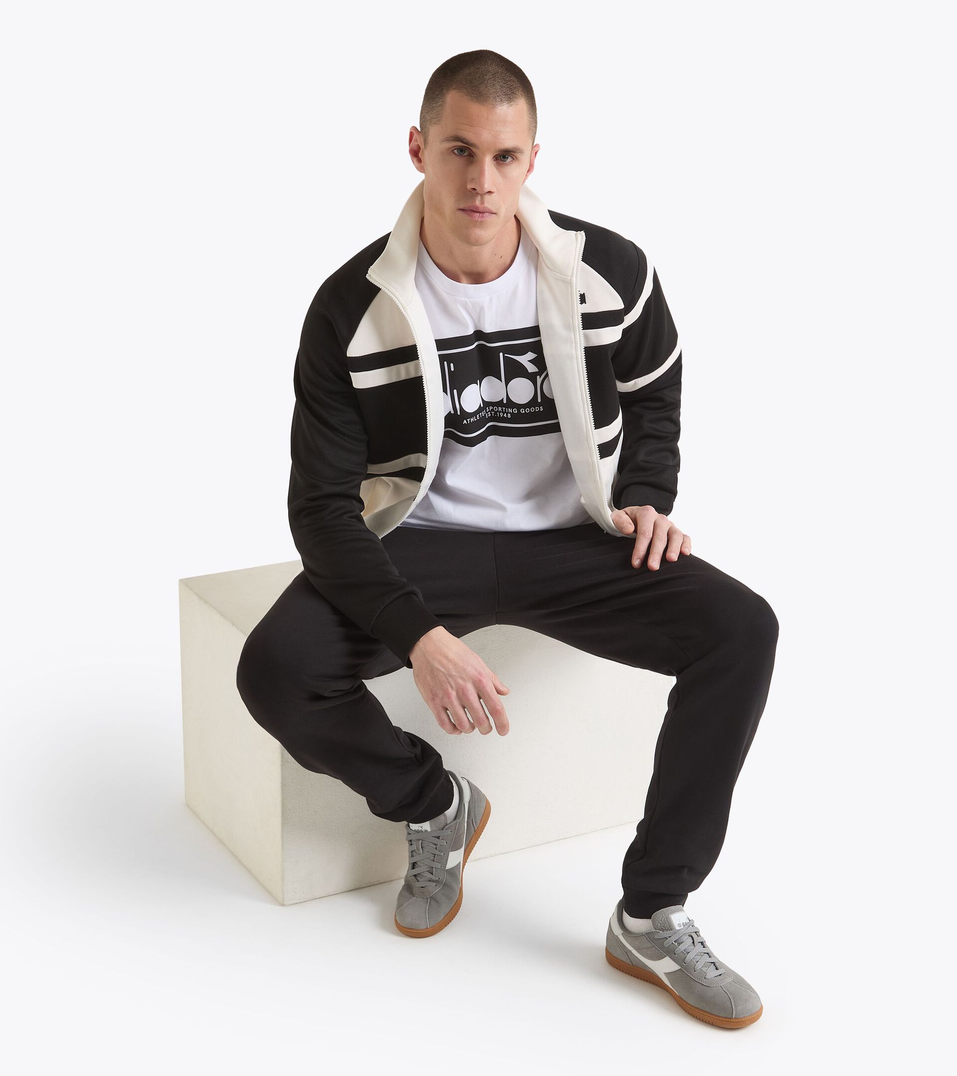 80s-inspired sports jacket - All-gender JACKET 80S OPTICAL WHITE - Diadora