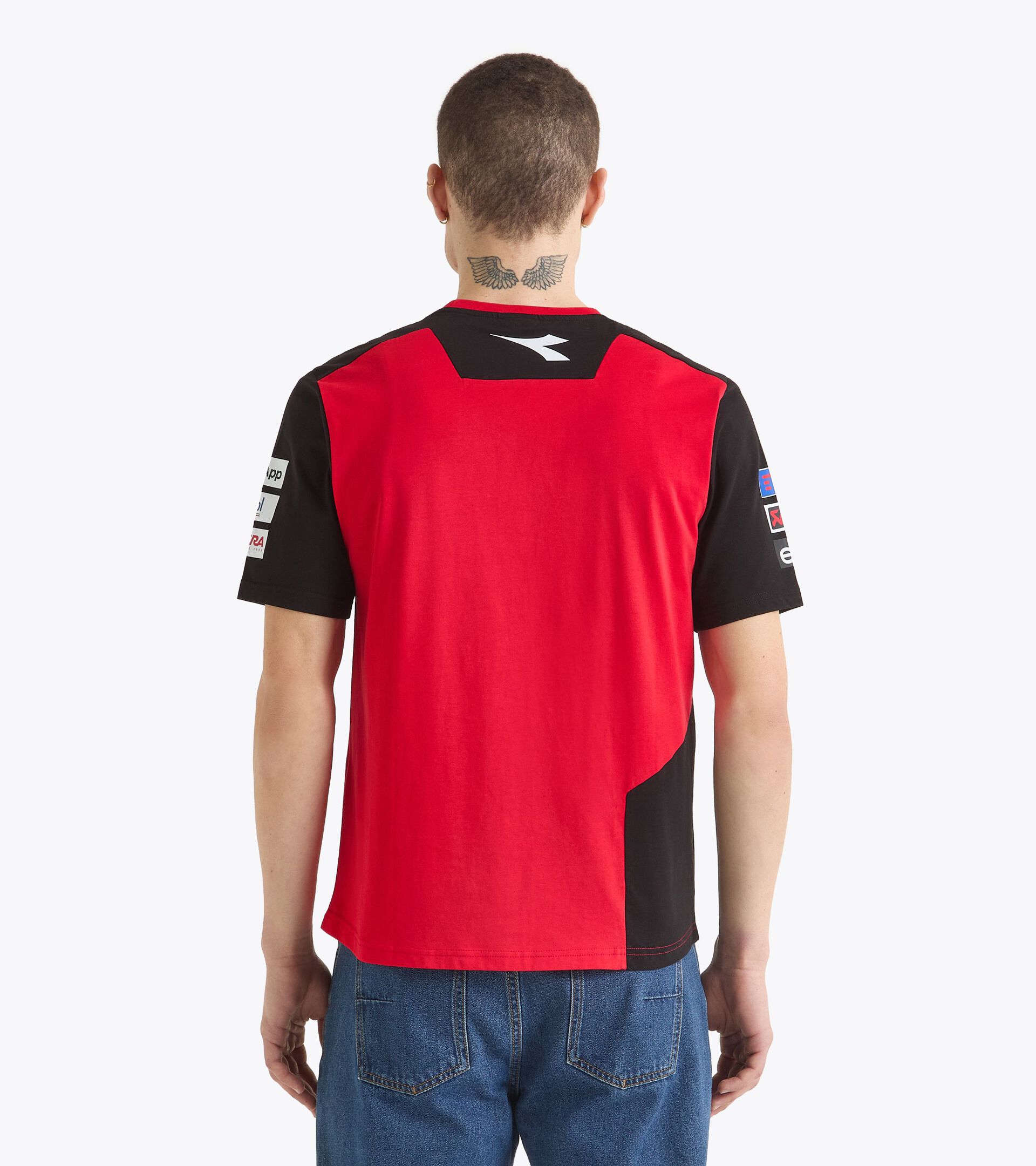 T-shirt Replik Ducati MotoGP 2025 - Herren T-SHIRT DUCATI REPLICA MGP25 DUCATI MGP ROT/SCHWARZ - Diadora