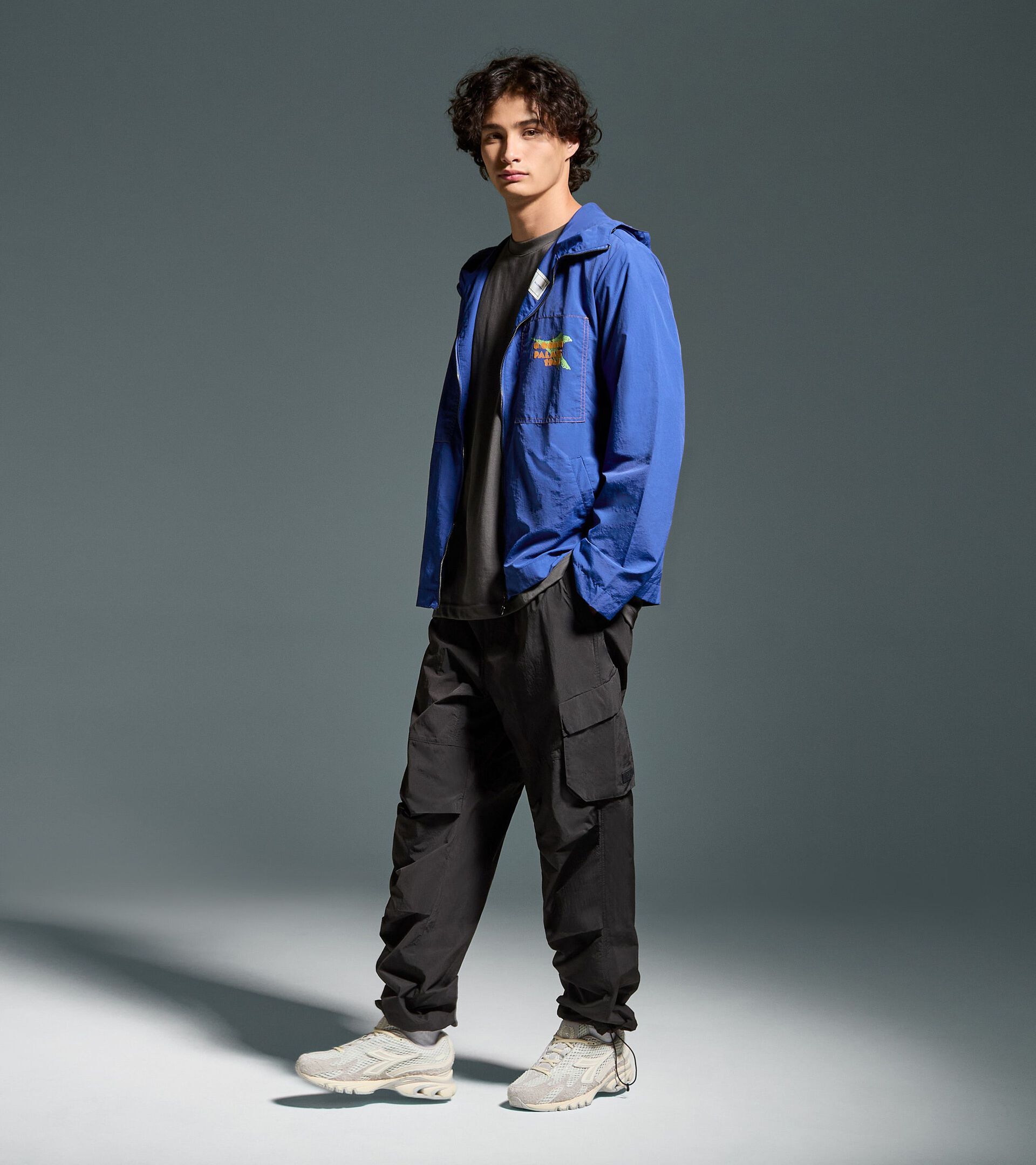 Legacy hooded windbreaker - Made in Italy - All-gender
 JACKET LEGACY BLUE LIMONGES - Diadora