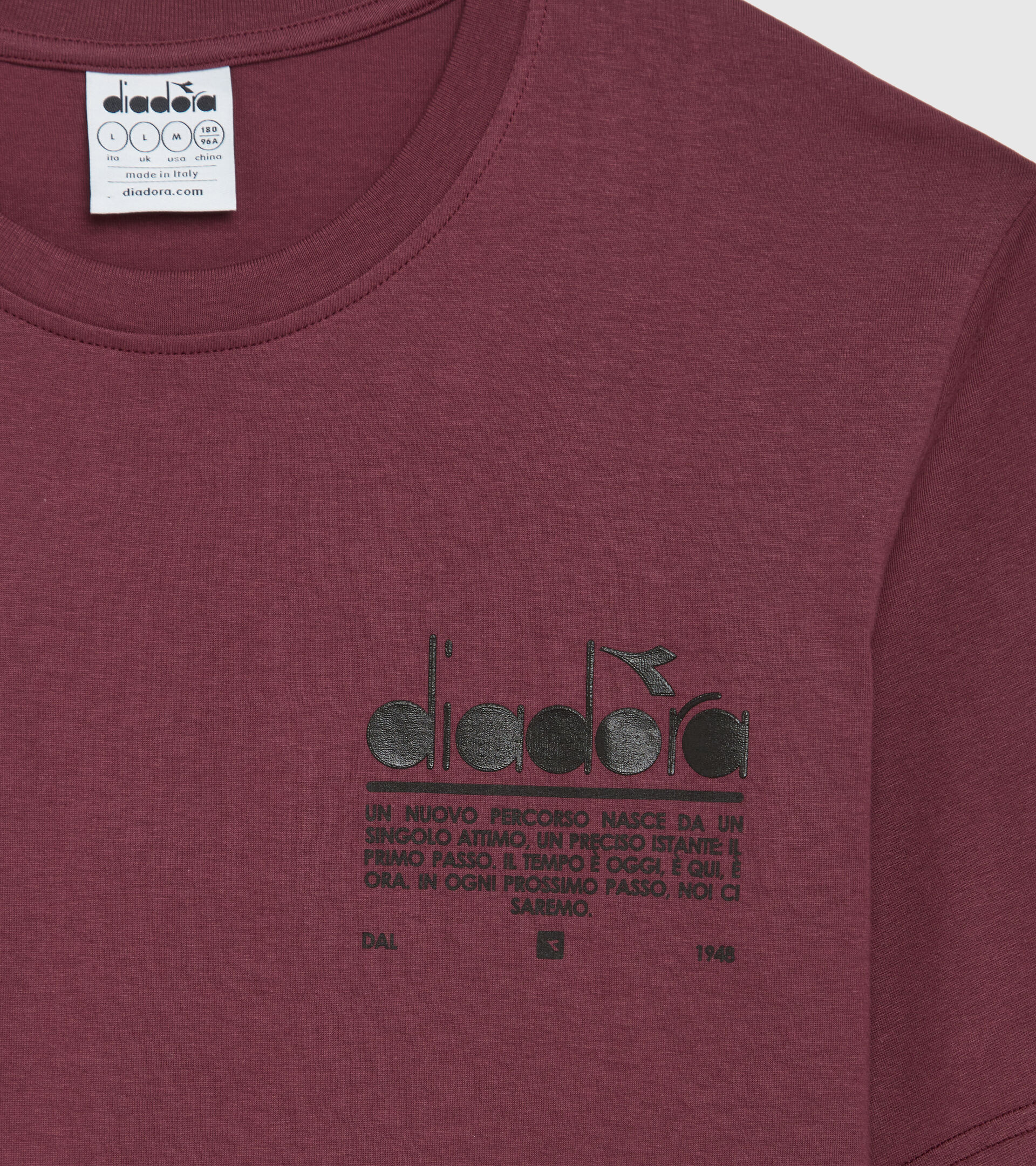 Camiseta de algodón - Unisex T-SHIRT SS MANIFESTO VIOLETAS PRENSADO - Diadora