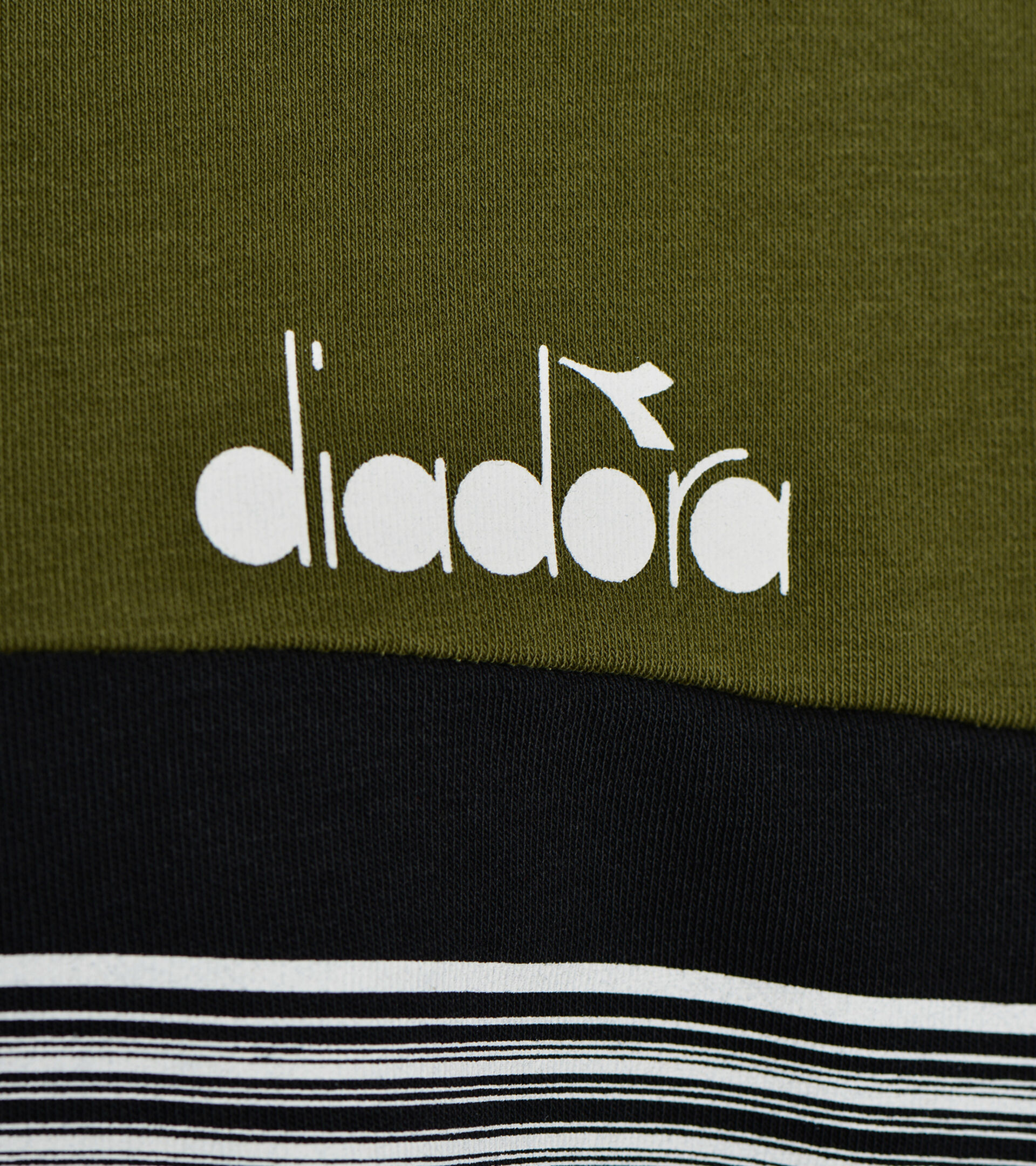 Hooded sweatshirt - Men HOODIE SWEAT BLKBAR WINTER MOSS - Diadora