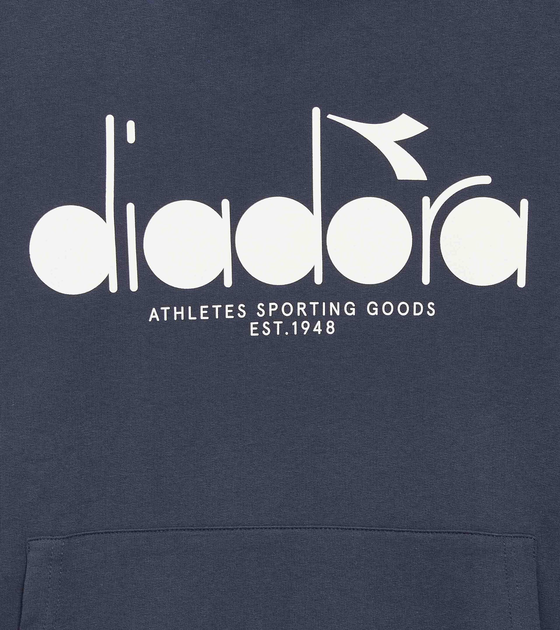 Sudadera con capucha color block - Para todos los g&eacute;neros HOODIE LOGO AZUL NOCHE - Diadora