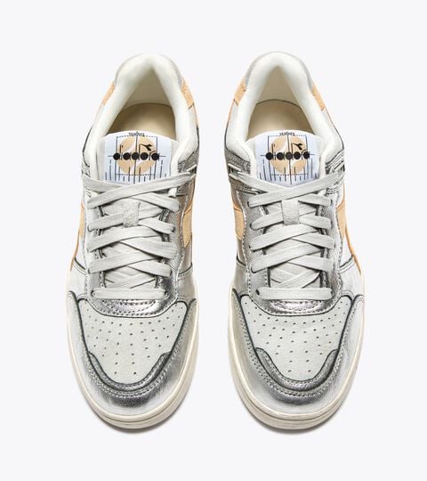 B.560 METAL S USED, GRIS VIOLET Sneakers Heritage en cuir lamé - Pour tous les genres B.560 METAL S USED GRIS VIOLET - Diadora