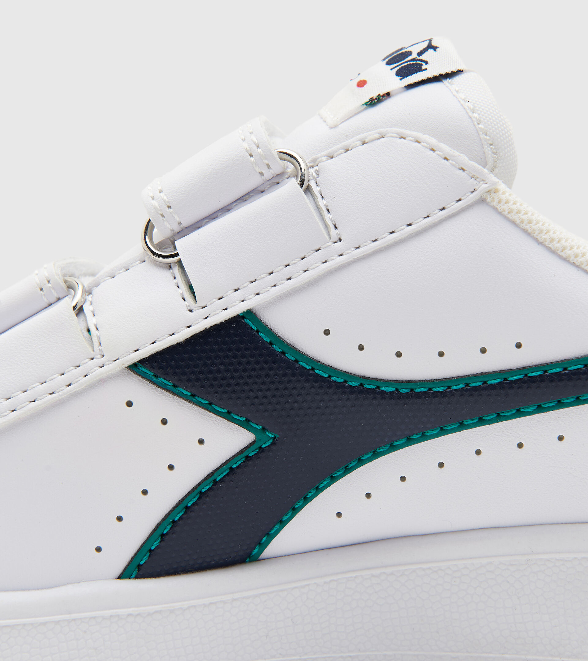 Sports shoes - Kids 4-8 years GAME P PS WHITE/GREENLAKE - Diadora