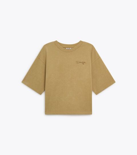 T-shirt en coton style r&eacute;tro - Femme
 L. T-SHIRT SS AVENUE LAB I KAKI - Diadora