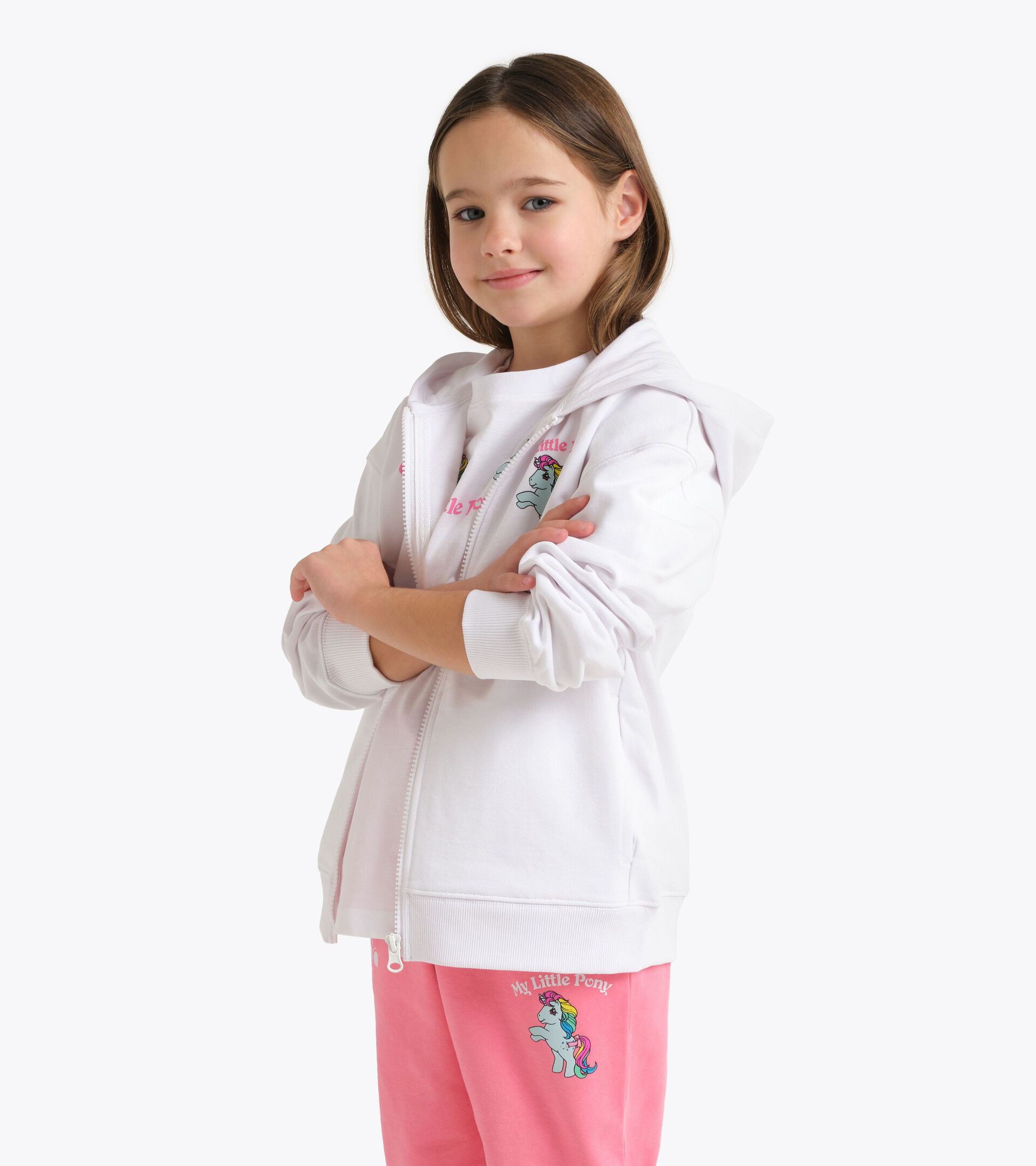 Hoodie My Little Pony - M&auml;dchen und Jungen JU. HOODIE FZ MY LITTLE PONY STRAHLEND WEISSE - Diadora