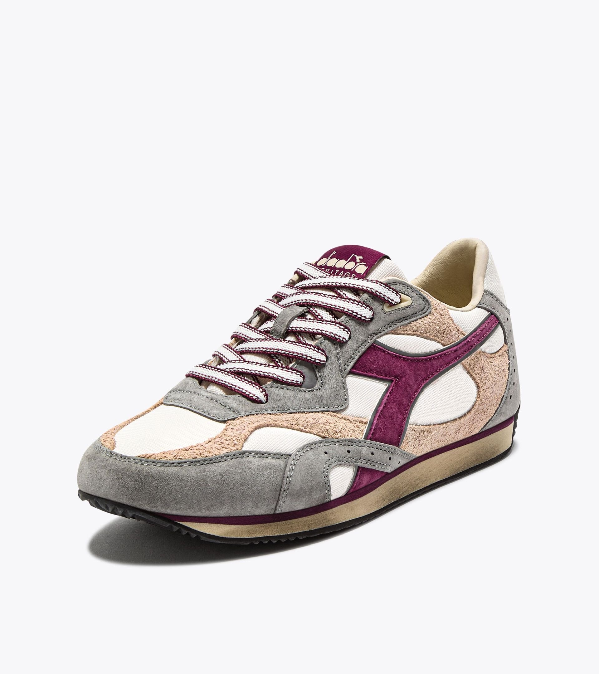 Low-profile Heritage sneaker - All-gender EQUIPE REVENGE USED WHITE/WILD DOVE - Diadora