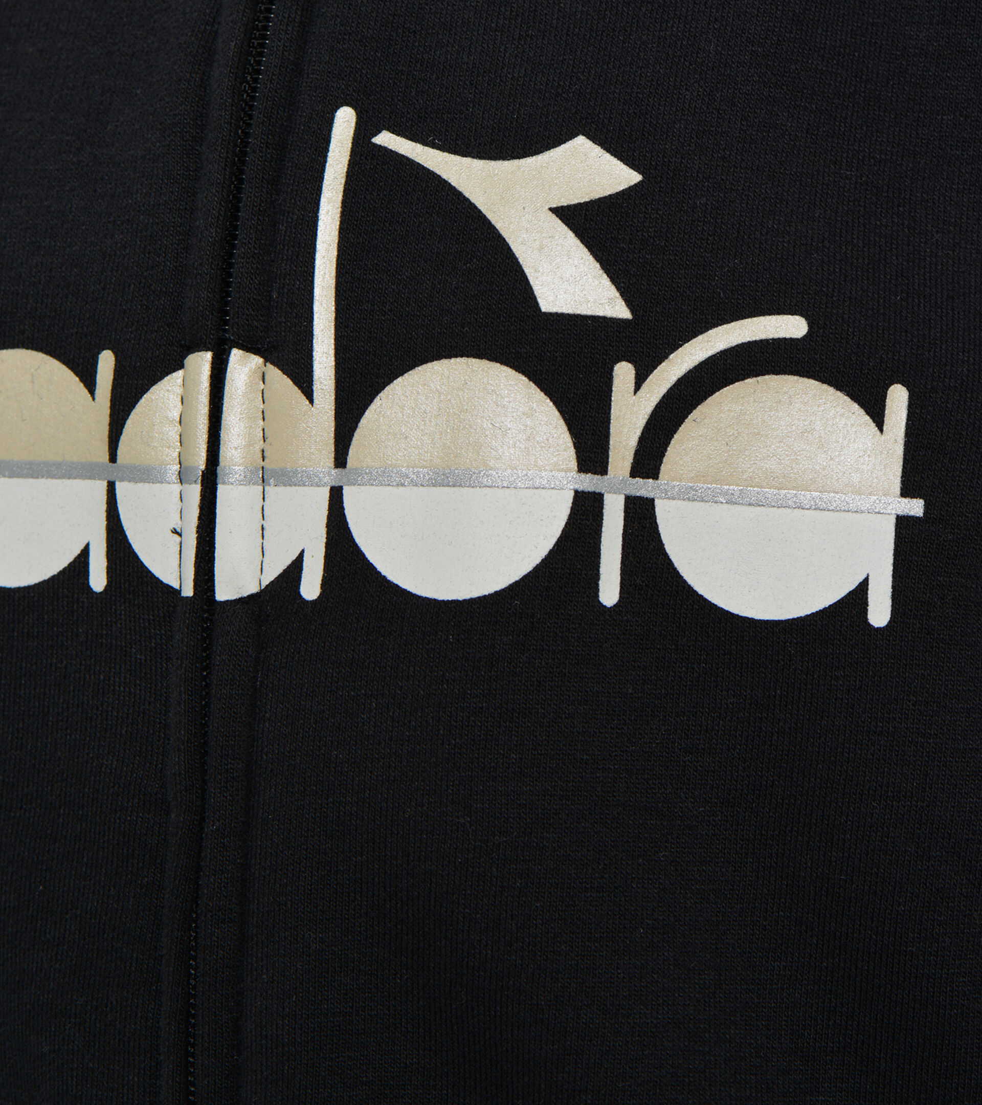 Tracksuit - Girls JG.HOODIE FZ SUIT 5PALLE BLACK - Diadora