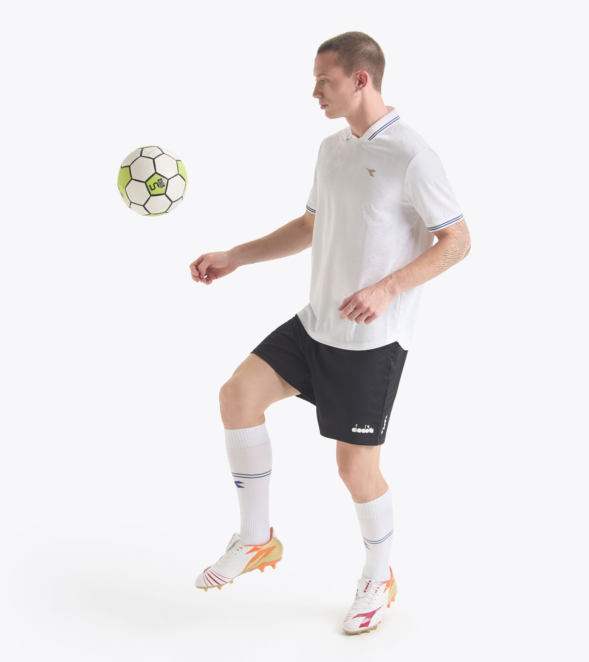 90s-inspired calcio shirt - Gender neutral MATCH SHIRT SCUDETTO OPTICAL WHITE - Diadora