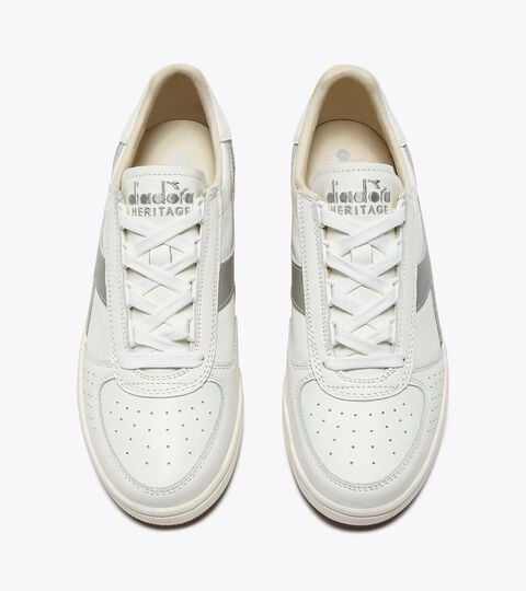 Made in Italy Heritage shoe - All-Gender B.ELITE '84 ITALIA WHITE/SILVER - Diadora