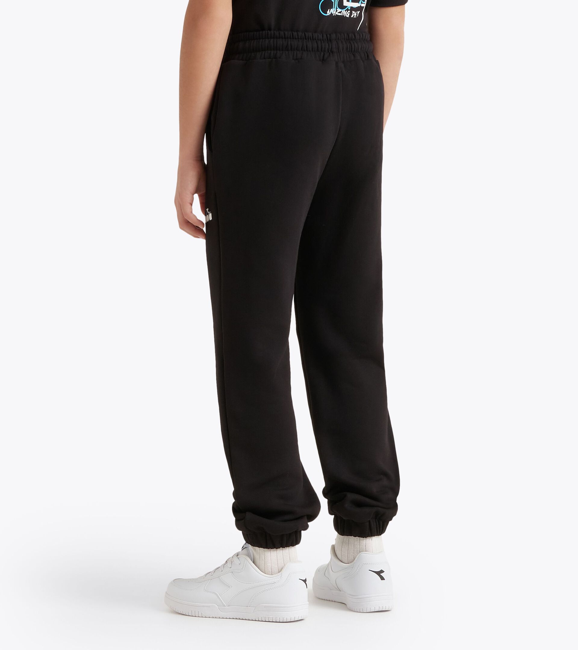 Fleece joggers - Boys JB. JOGGER PANTS COMIC BLACK - Diadora