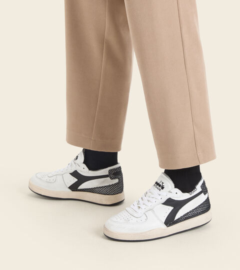 MI BASKET ROW CUT AGE OF BEAUTY WN, BIANCO/ARGENTO/NERO Zapatillas Heritage - Mujer MI BASKET ROW CUT AGE OF BEAUTY WN BIANCO/ARGENTO/NERO - Diadora