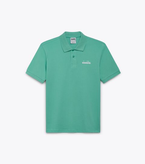 Sporty polo shirt - Made in Italy - Gender Neutral POLO SS LOGO NEON GREEN - Diadora