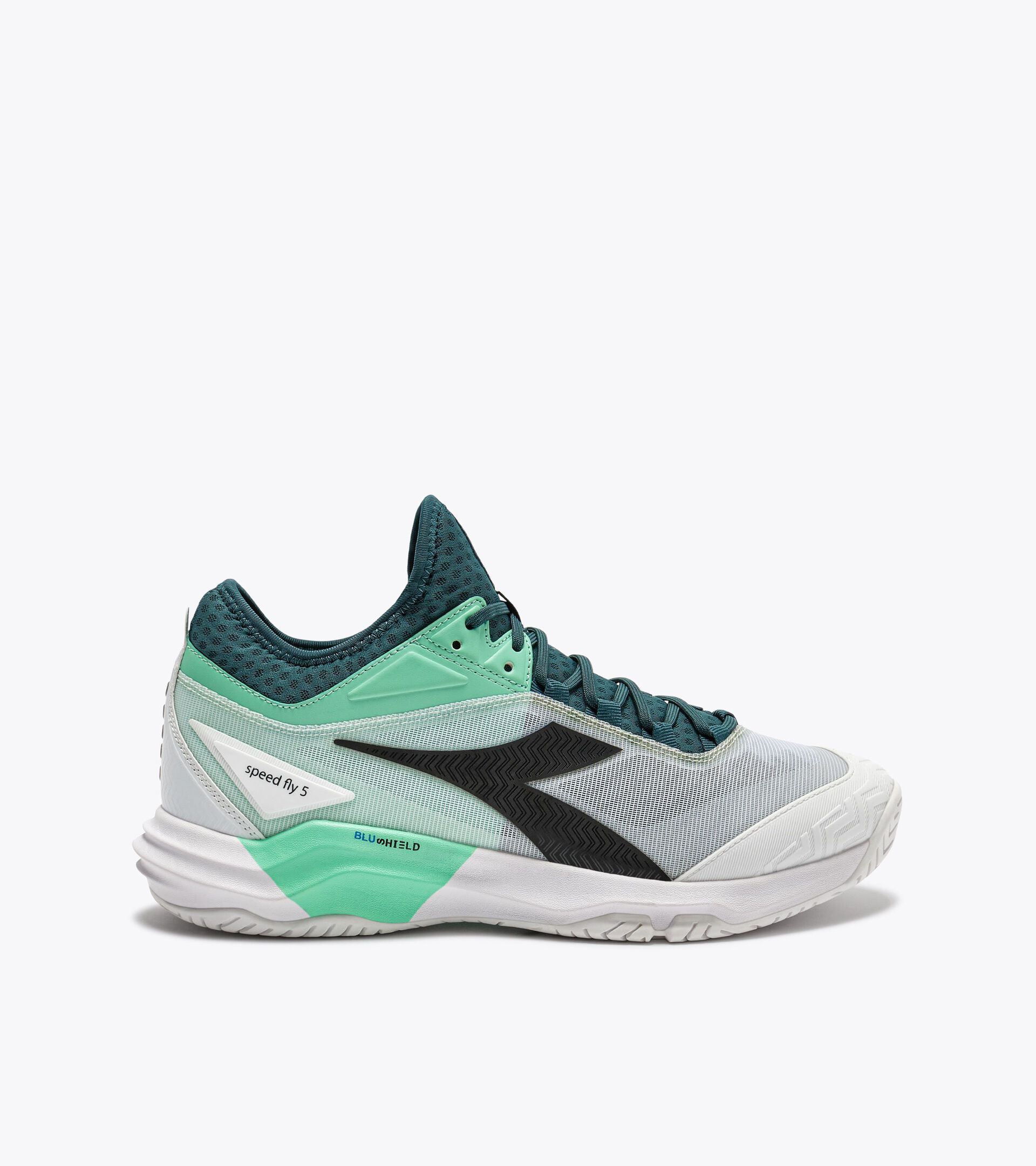 Zapatilla de tenis para superficies duras o de tierra batida - Precisi&oacute;n - Hombre SPEED BLUSHIELD FLY 5  AG VERDE PINO/NERO/BIANCO - Diadora