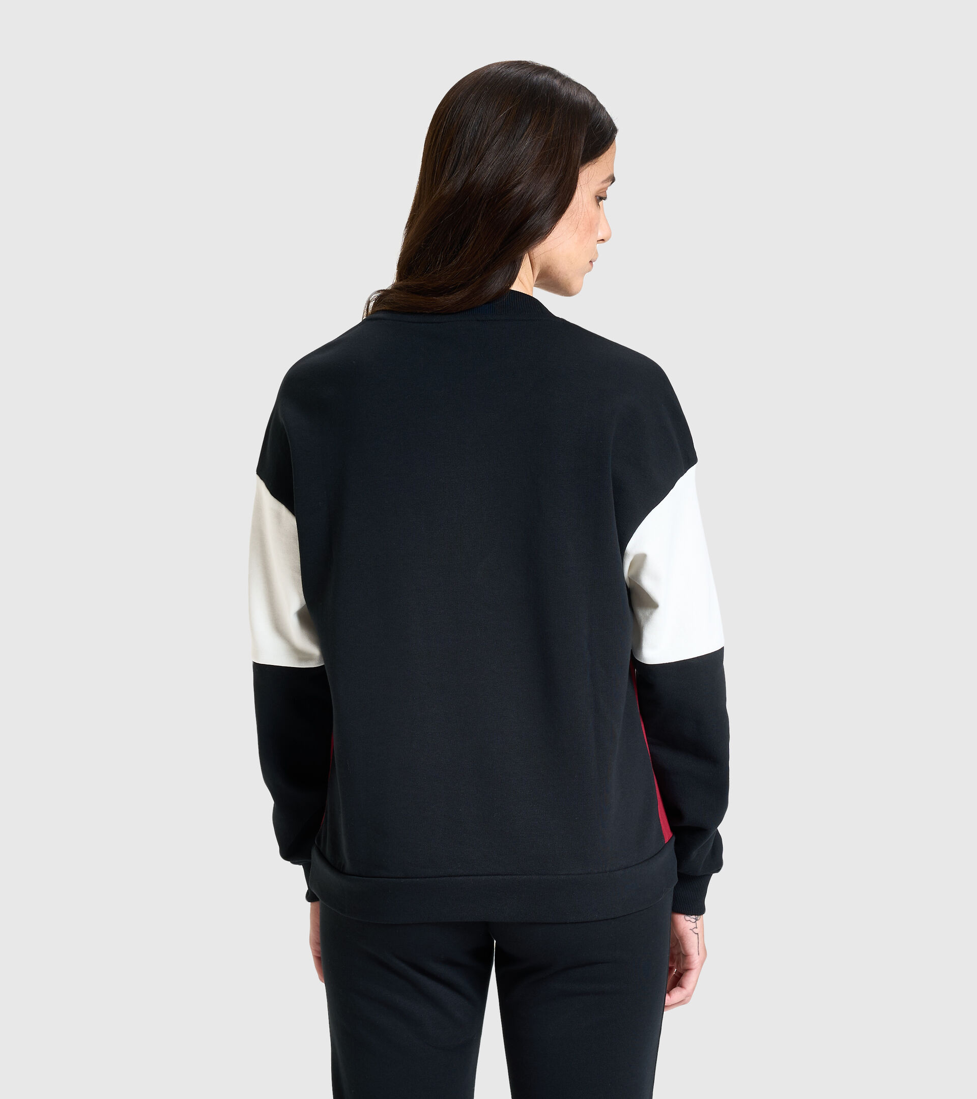 Crew-neck sweatshirt - Women L.SWEATSHIRT CREW LUSH BLACK - Diadora