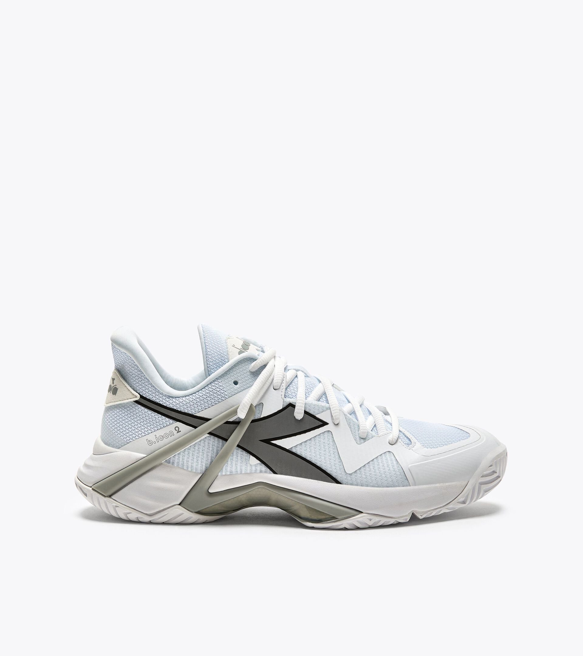 Zapatillas de tenis para terrenos duros o de tierra batida - Hombre  B.ICON 2 AG BLANCO/PLATA  (C6103) - Diadora