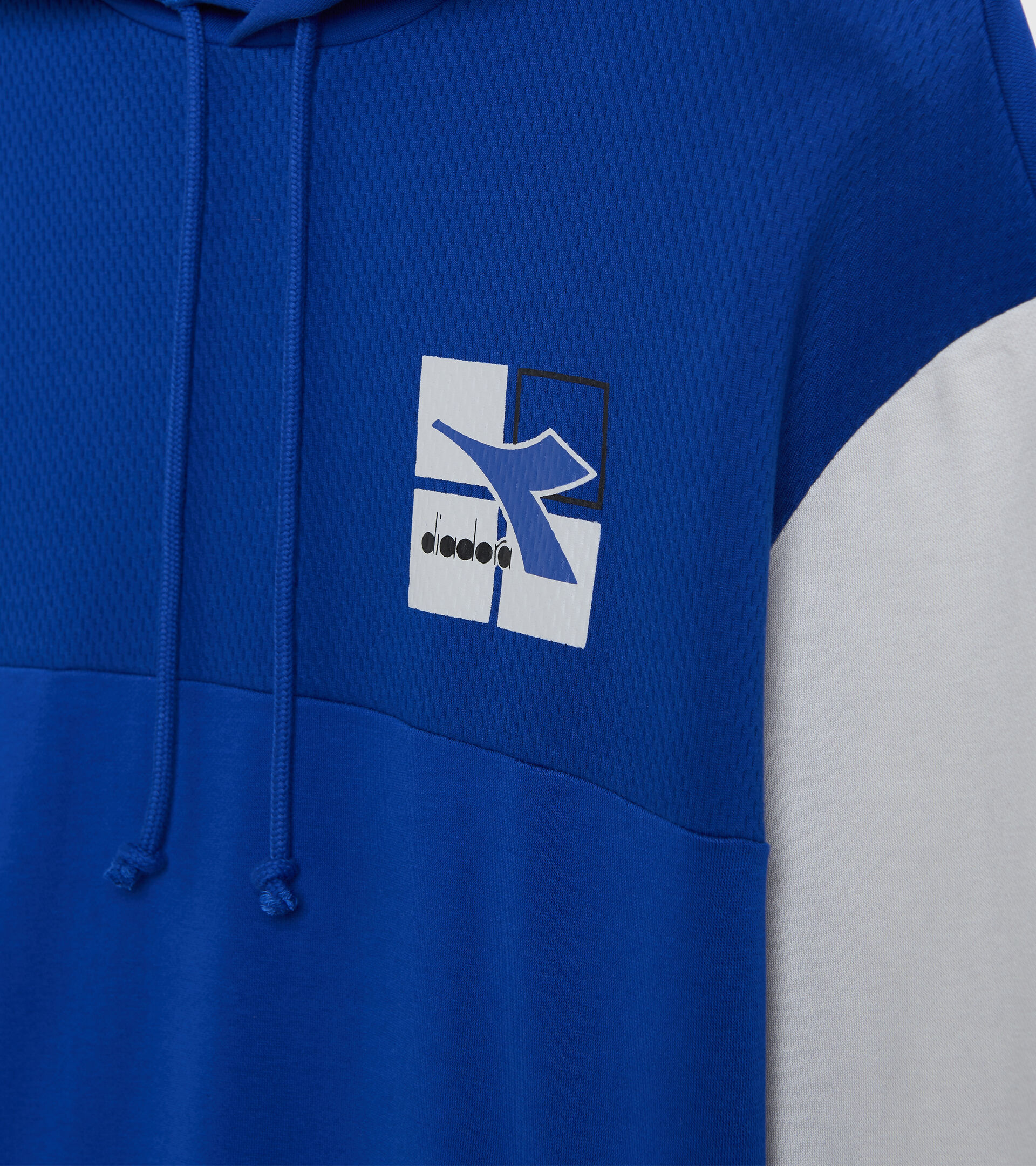 Cotton sweatshirt - Men HOODIE SWEAT WEAVE TRUE BLUE - Diadora