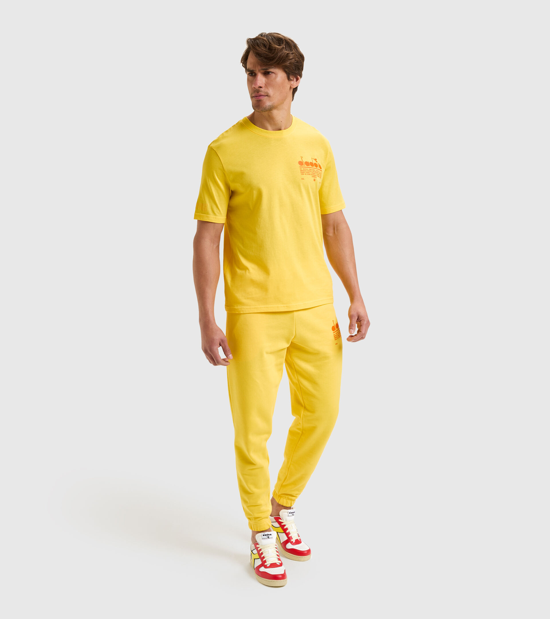 Organic cotton t-shirt - Unisex T-SHIRT SS MANIFESTO YELLOW LENS - Diadora
