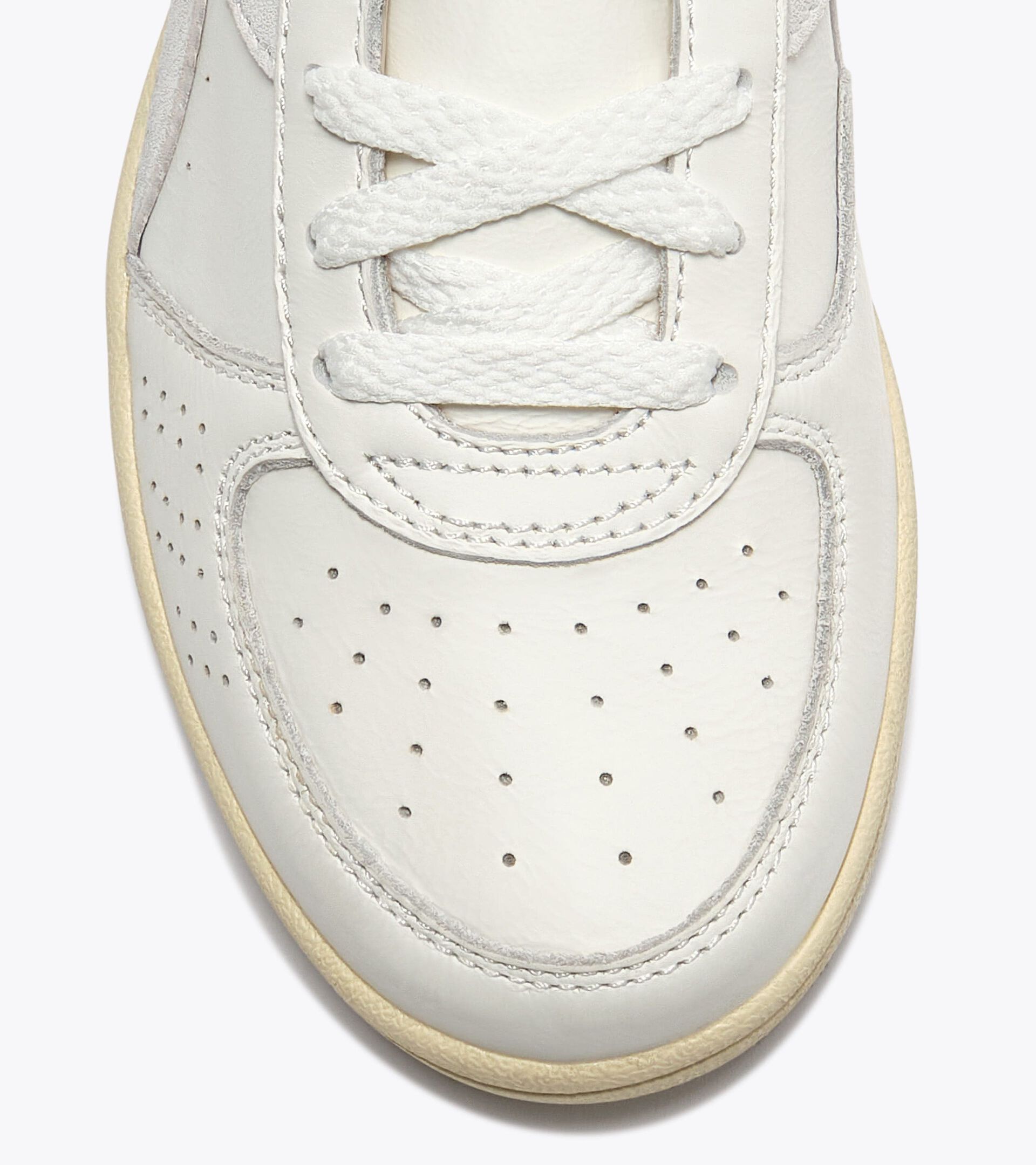 Heritage leather sneaker - All-gender
 B.ELITE X-STITCH WN WHITE/SILVER - Diadora