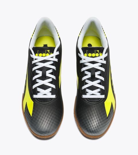 Indoor court calcio boots - Men&rsquo;s PICHICHI 8 IDR BLACK/YELLOW FL DD/SILVER DD - Diadora