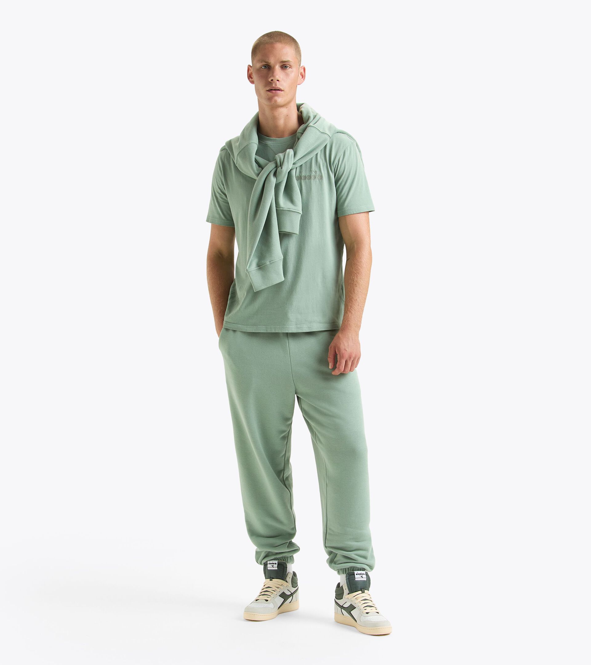 Pantaloni sportivi - Gender Neutral  PANT ATHL. LOGO VERDE ICEBERG - Diadora