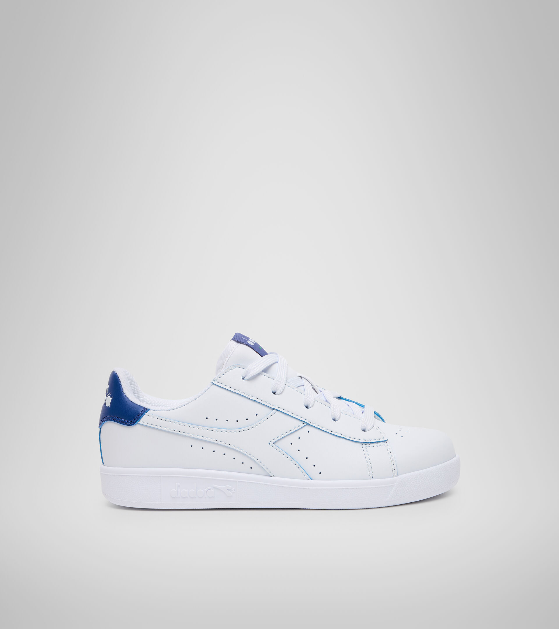 Sports shoes - Youth 8-16 years GAME P SMASH GS WHITE/BLUE EYES - Diadora