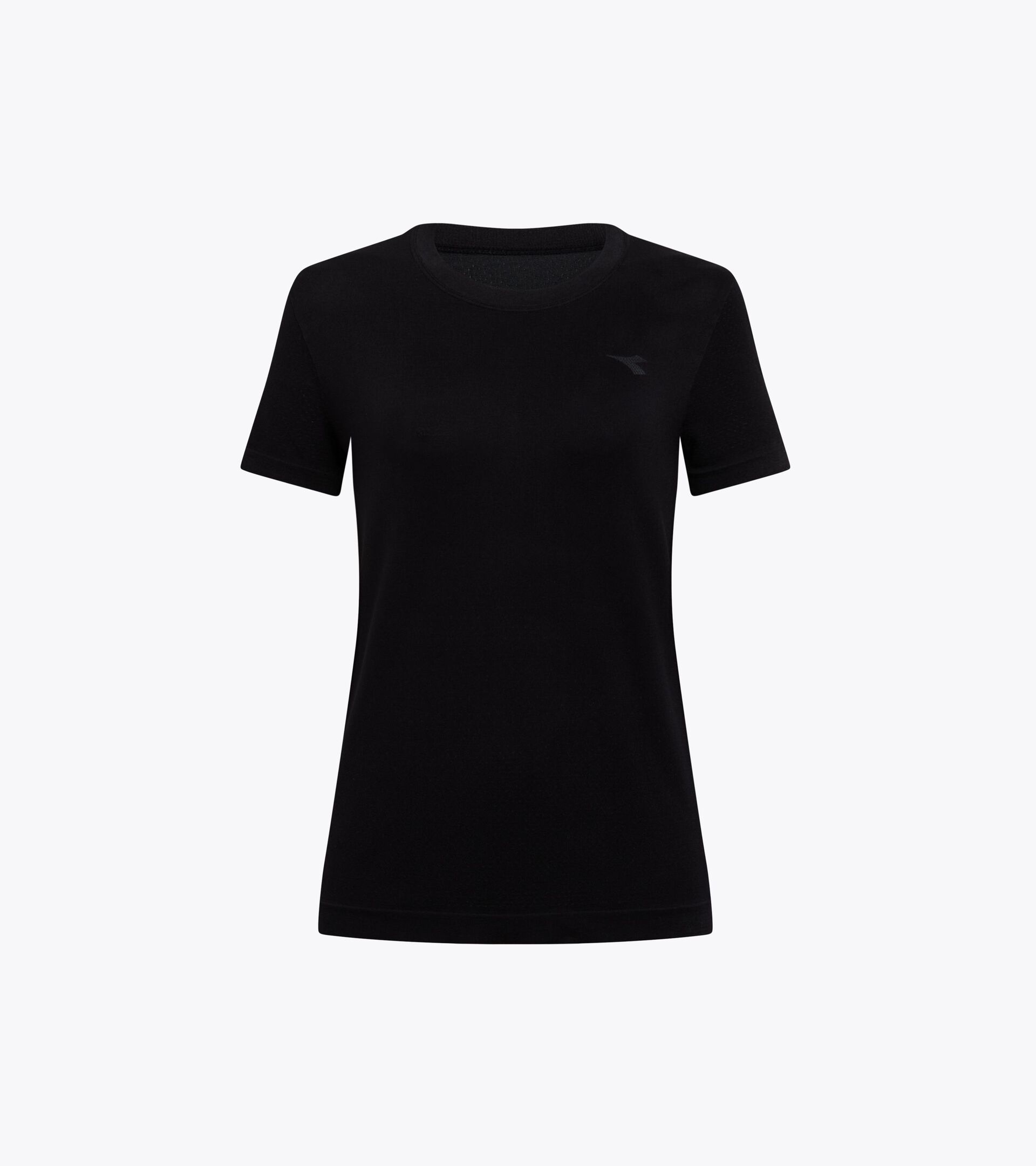 Lauf-T-Shirt ohne Nähte - made in Italy - Damen L. SS T-SHIRT SKIN FRIENDLY SCHWARZ - Diadora