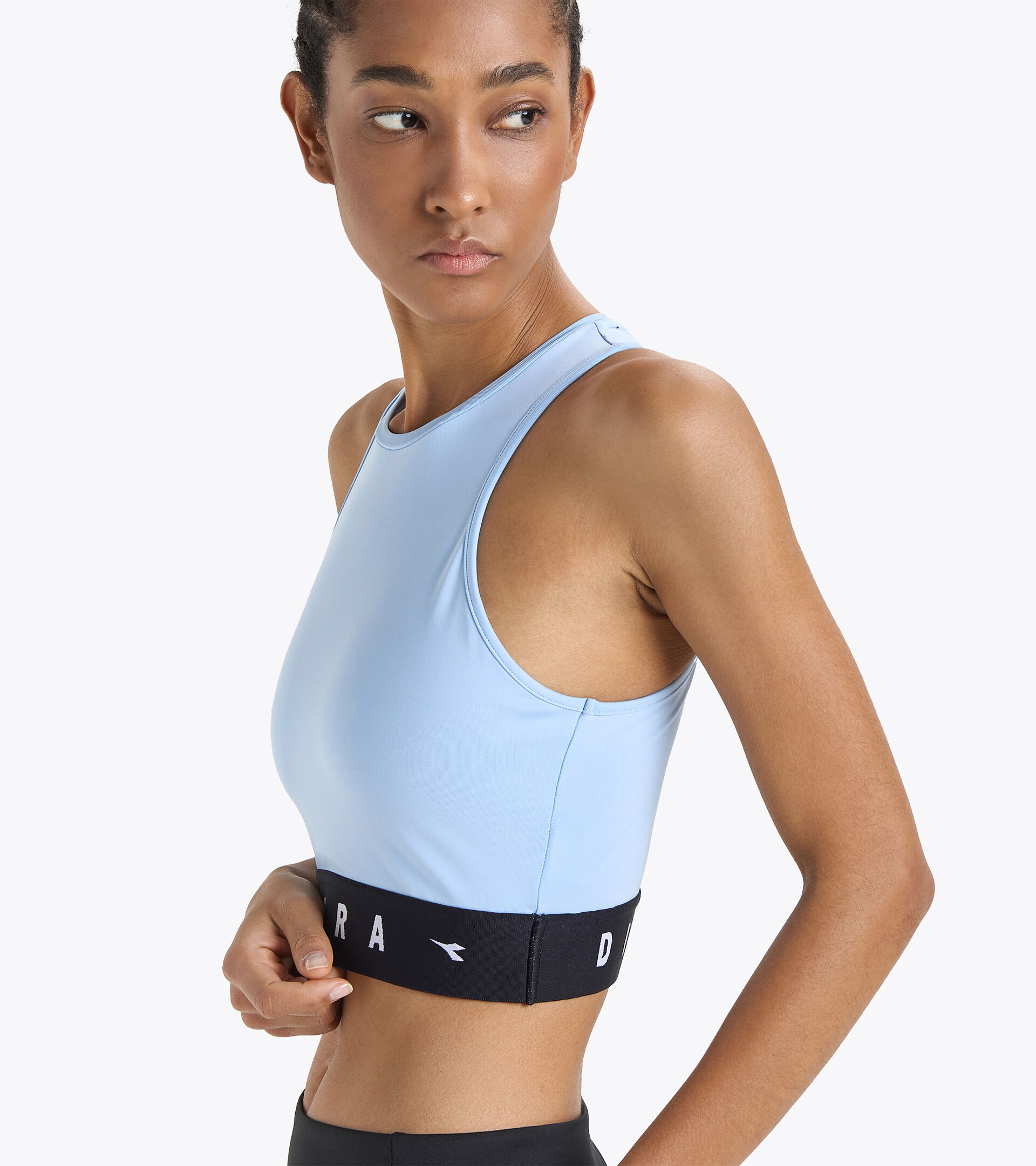 Sportliches Crop-Top - Damen L. CROP TOP BE ONE SCHATZCHEN BLAU - Diadora