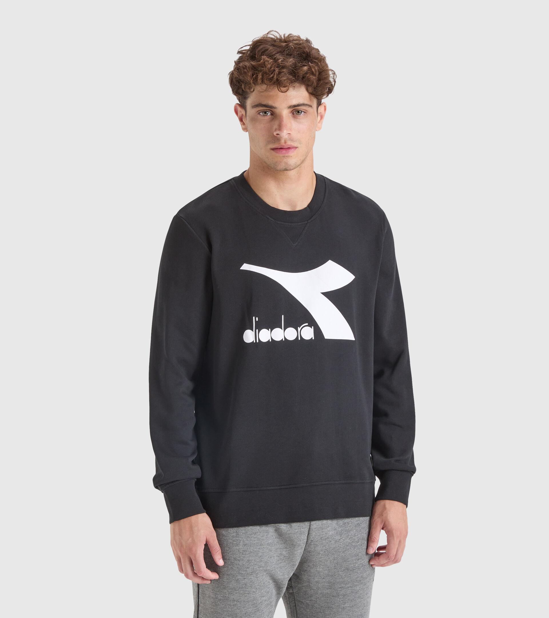 Sweat-shirt de sport - Homme SWEATSHIRT CREW CHROMIA NOIR - Diadora