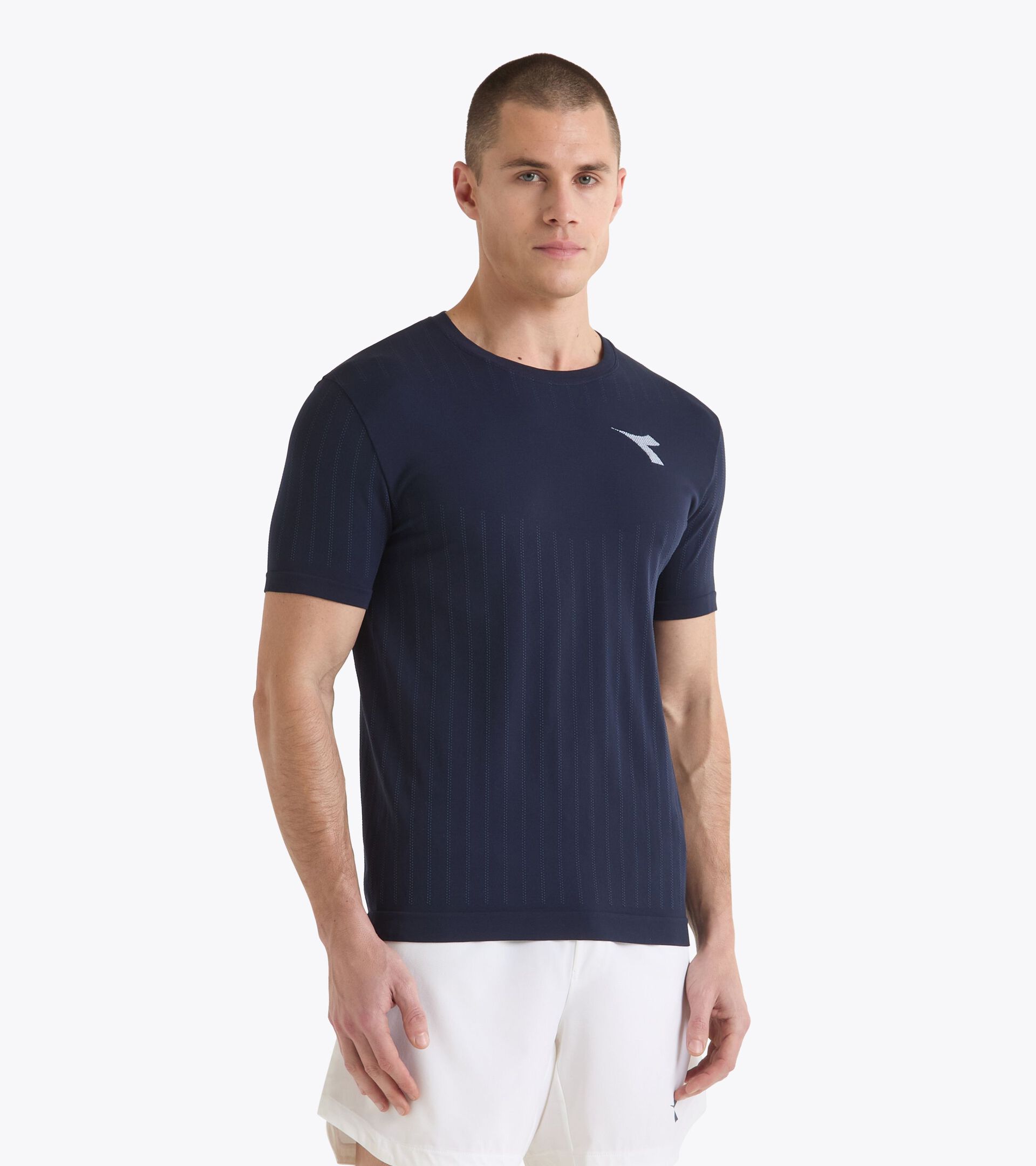Technical t-shirt for temperature control -  Tennis - Men’s SS T-SHIRT ICON STRATOUNO BLUE CORSAIR - Diadora