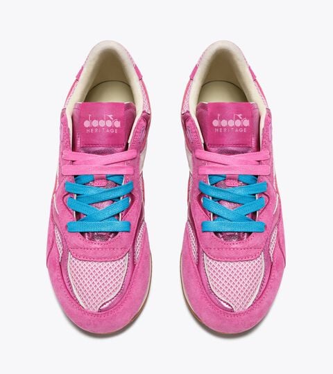Heritage Leather Sneaker - Low Profile - All-gender EQUIPE REVENGE SW WN BRIGHT PHLOX PINK - Diadora
