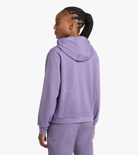 Sudadera t&eacute;cnica de alto rendimiento - Entrenamiento - Mujer L. JERSEY PULLOVER HOODIE COMPOTA DE UVA - Diadora