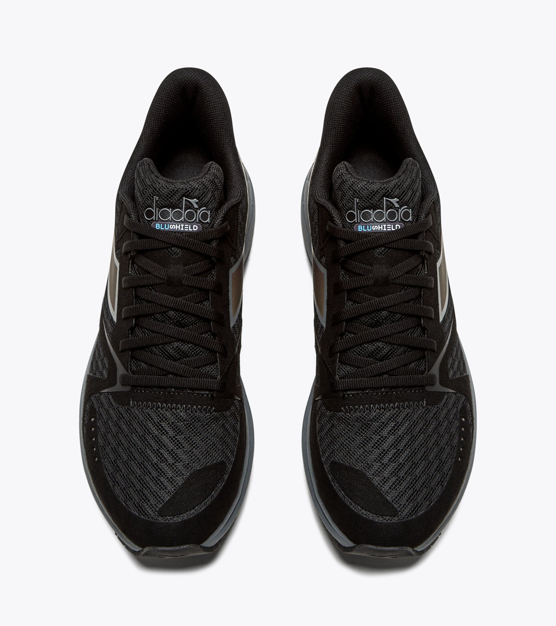 Chaussures de running - Homme MYTHOS BLUSHIELD 8 VORTICE HIP NOIR/GRIS ACIER - Diadora