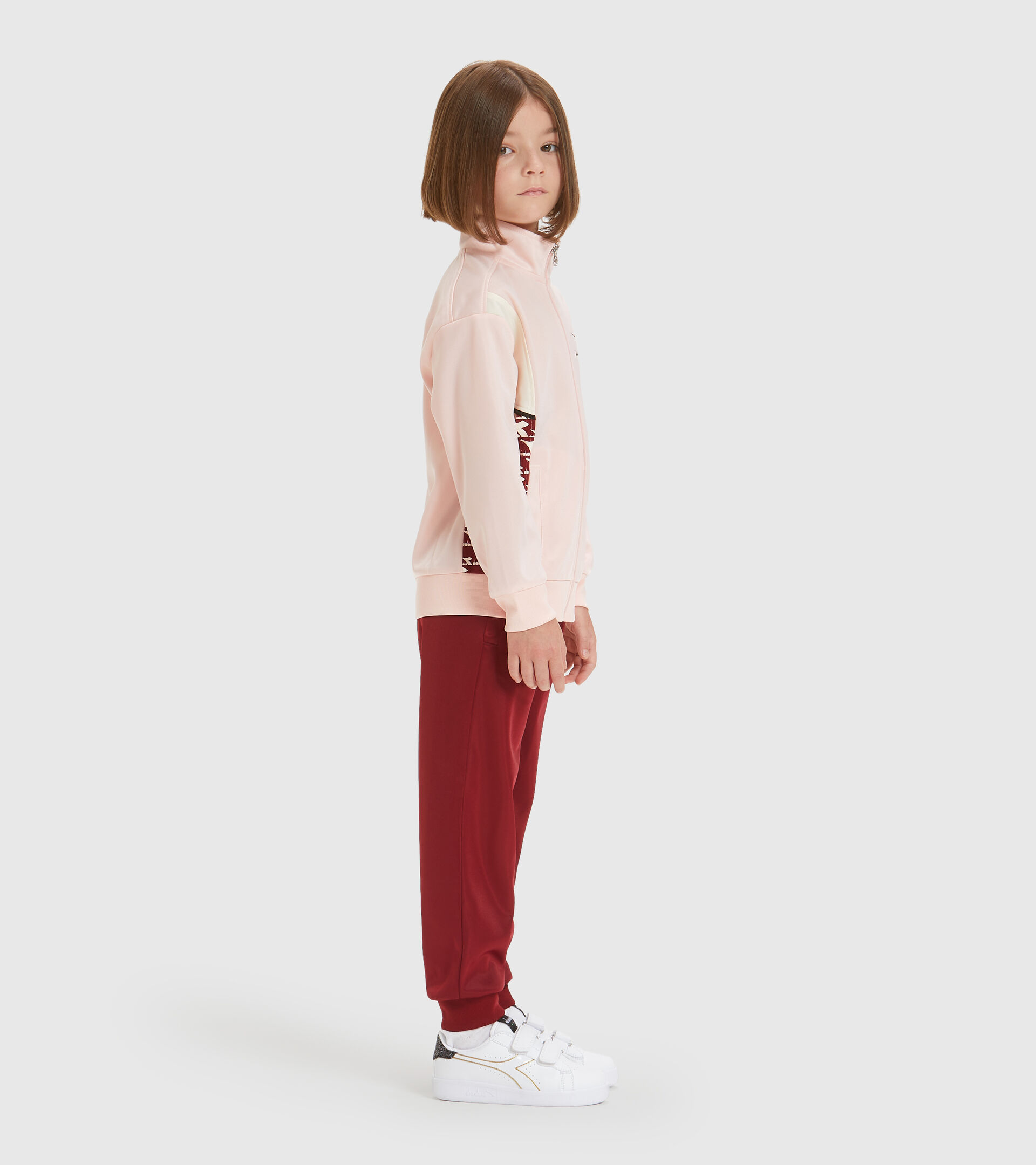 Tracksuit - Kids JU. LIGHT FZ TRACKSUIT CUBIC VEILED PINK - Diadora