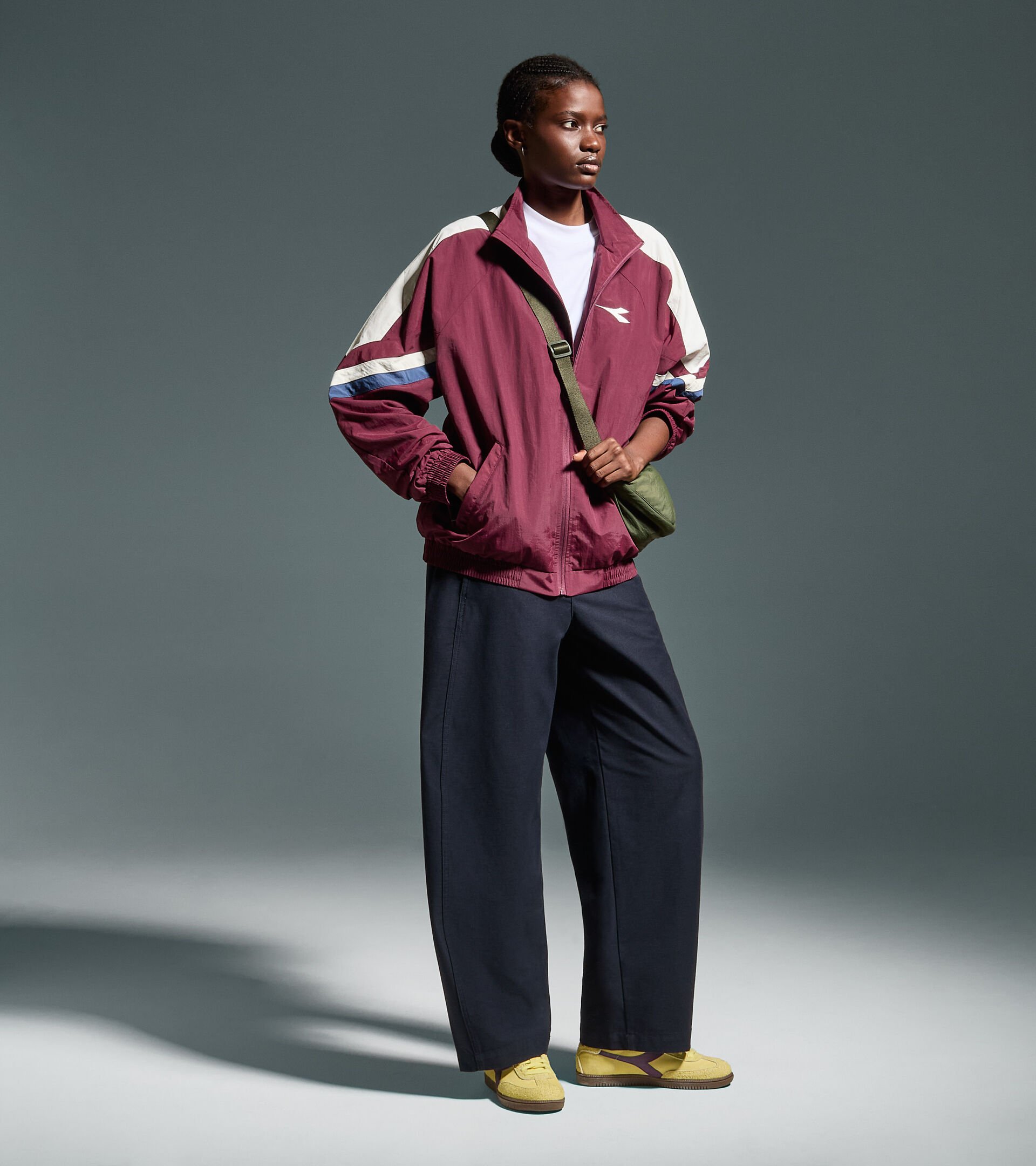 Tennis jacket - Competition - All-Gender U. TRACK JACKET MATCH MAROON BANNER - Diadora