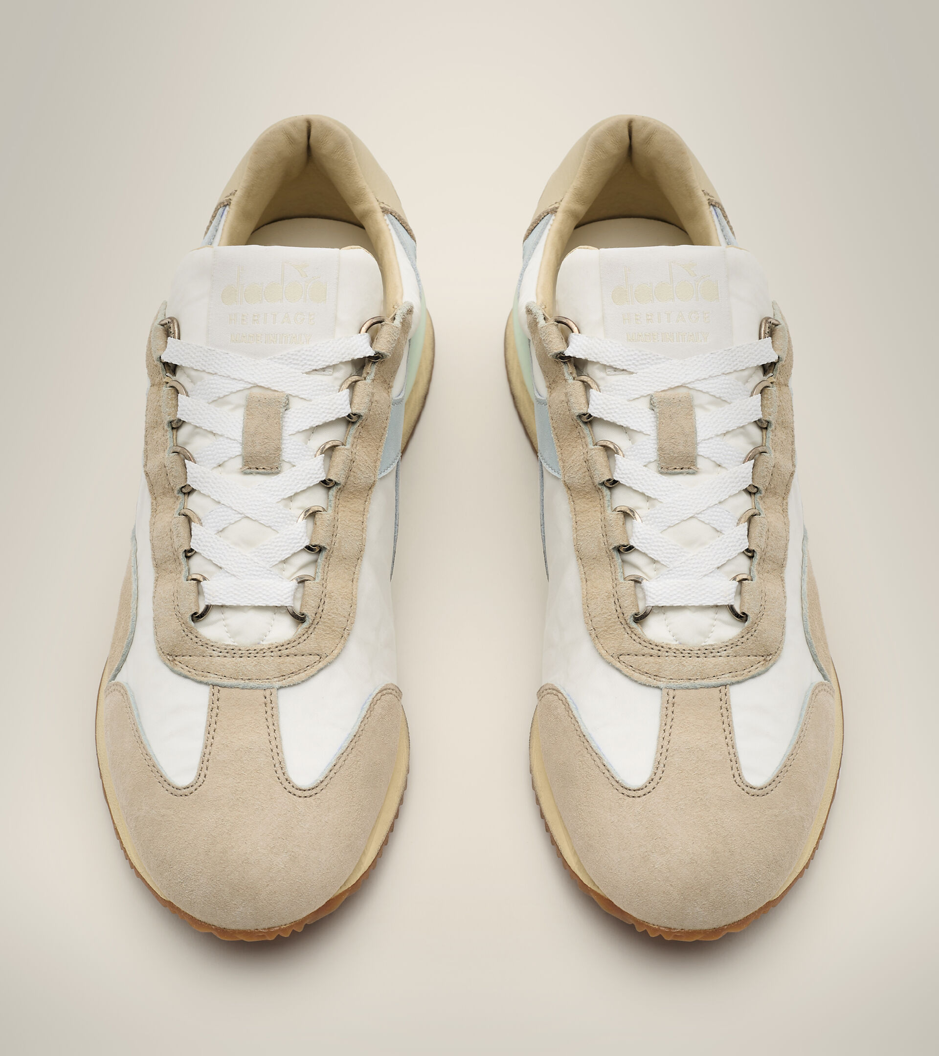 Made-in-Italy Heritage Shoes - Women EQUIPE MAD ITALIA NUBUCK SW WN WHITE MILK - Diadora