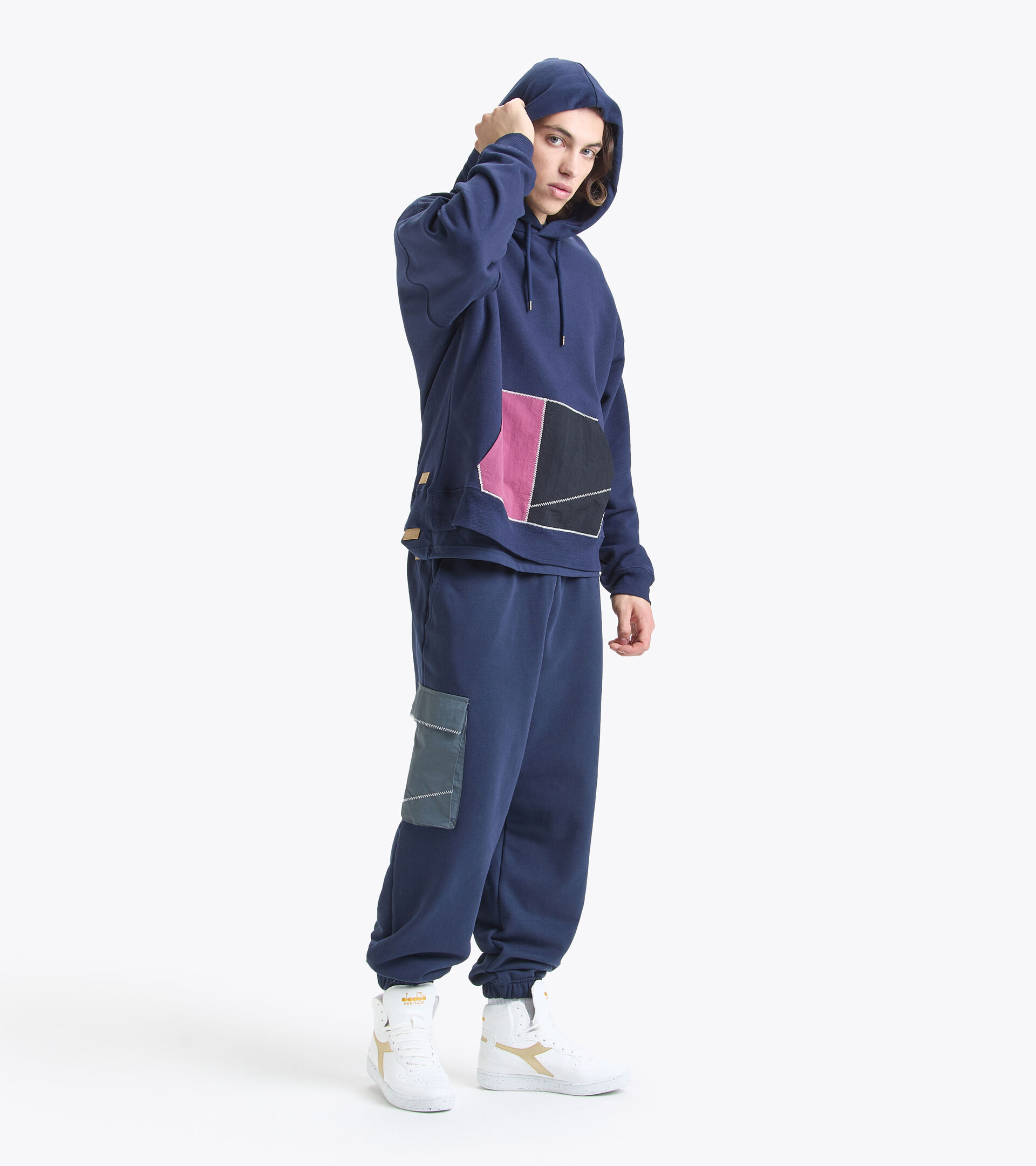 Made in Italy hoodie - Men HOODIE 2030 BLUE CORSAIR - Diadora