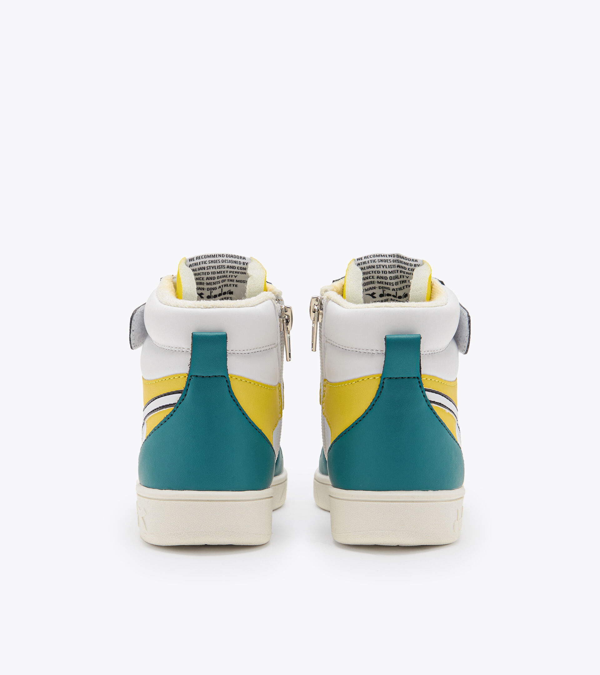 Scarpa sportiva - Bambini/e 4-8 anni MAGIC BASKET MID PS VERDE SMERALDO/GIALLO FRUTTO D - Diadora