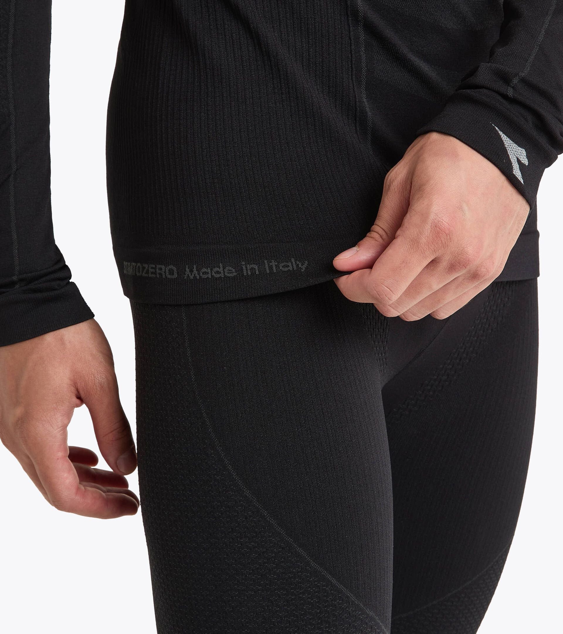 Made In Italy technical shirt with long sleeve - Running - Men&rsquo;s STRATOZERO LS T-SHIRT BLACK - Diadora