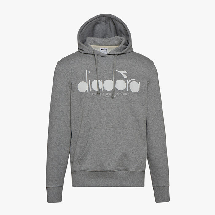 HOODIE 5PALLE, MÉLANGE GRIS MOYEN CLAIR , large